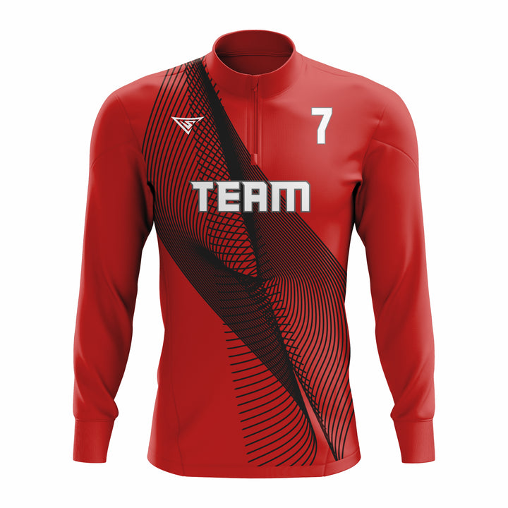 CUSTOM ¼ ZIP LONG SLEEVE CAGE JACKETS