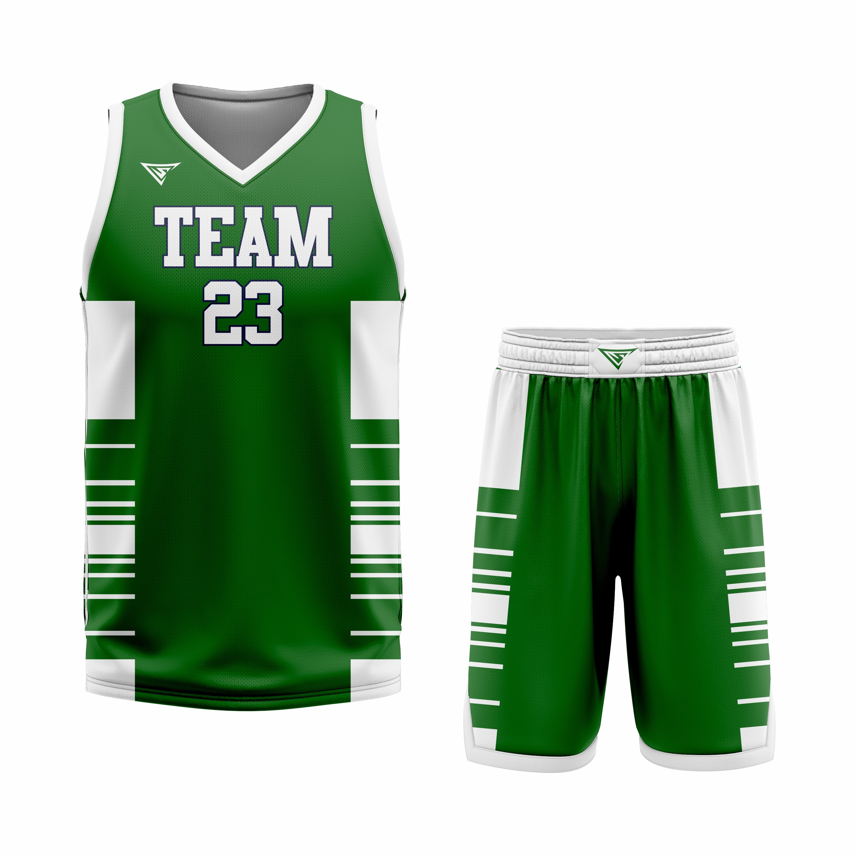 Custom Green white Basketball Uniform Set | Sports Custom Uniform