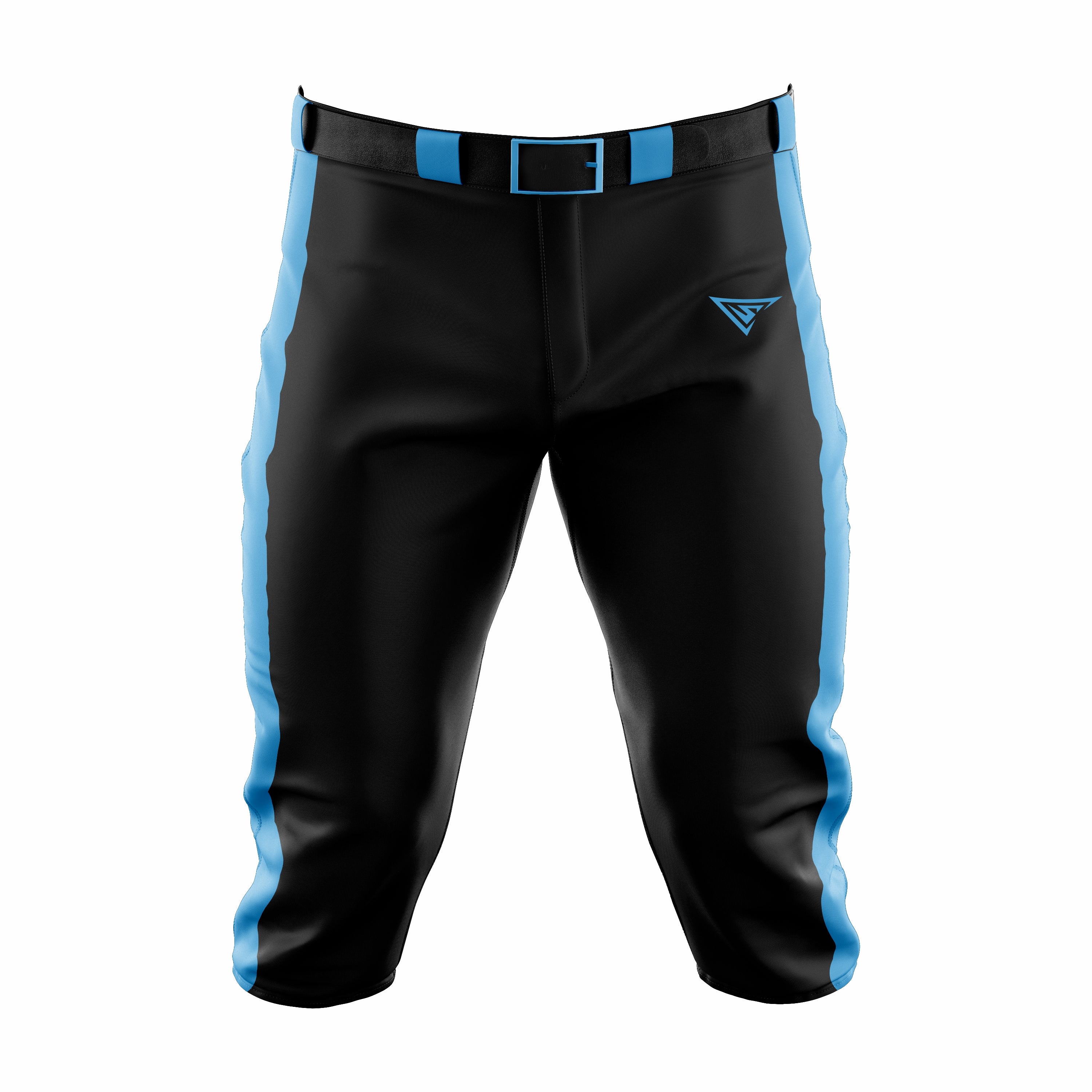 Custom Black & Cyan softball Knicker Pant