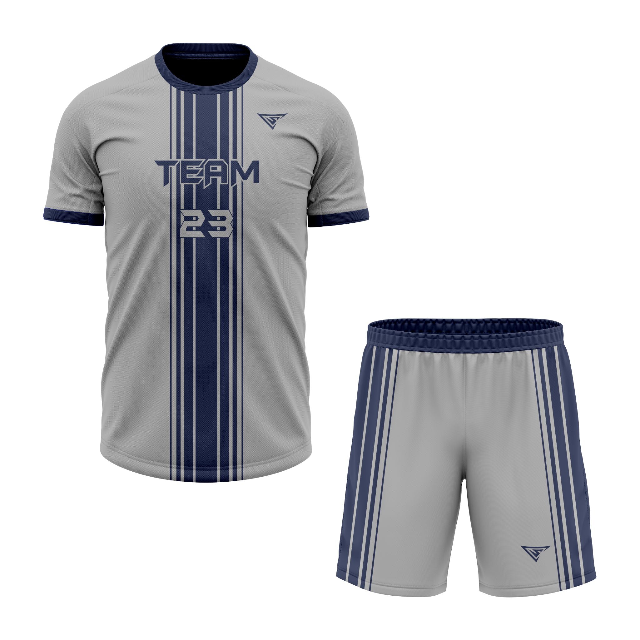Custom Green & Blue Sublimation Soccer Uniform