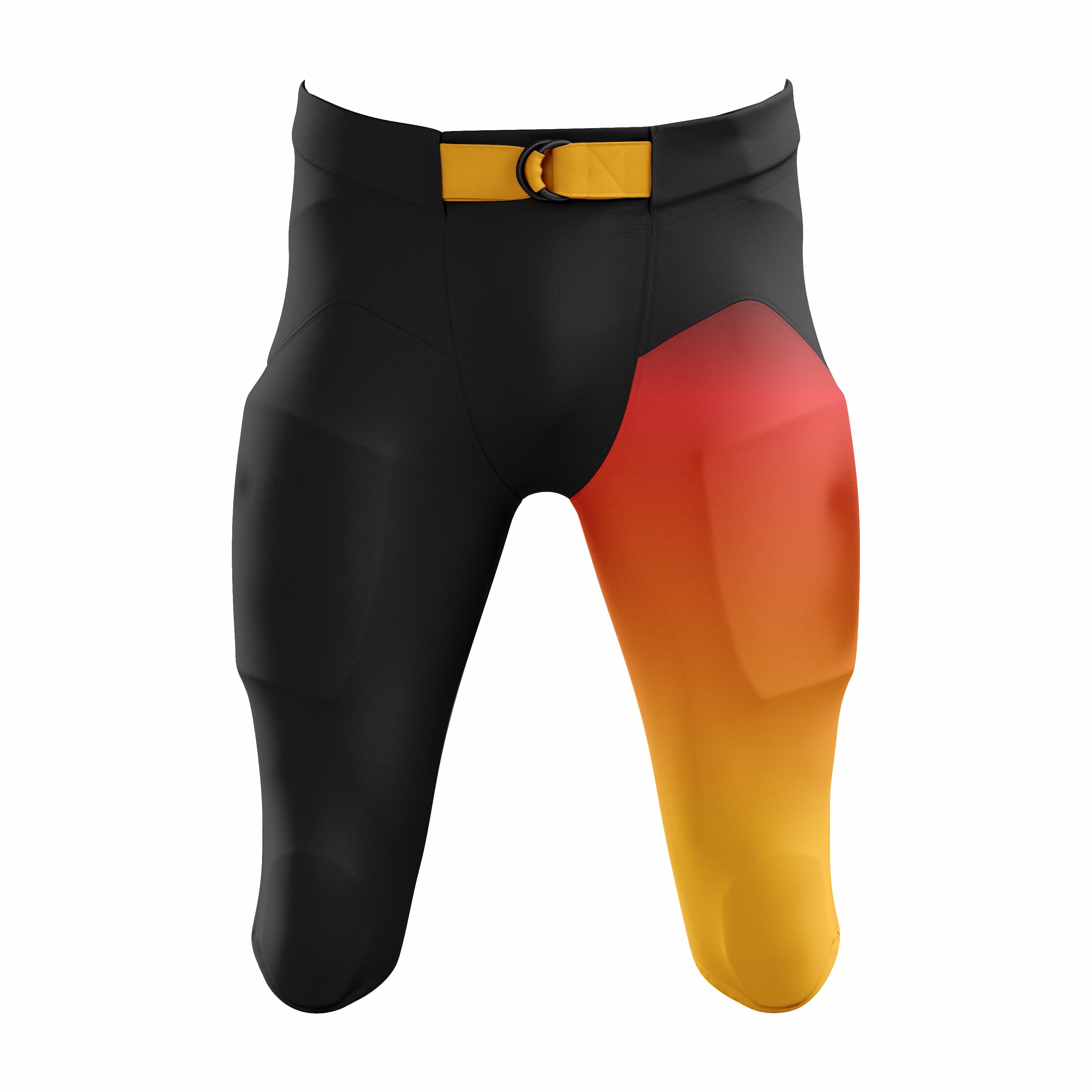 Custom Black & Yellow American Football Pant