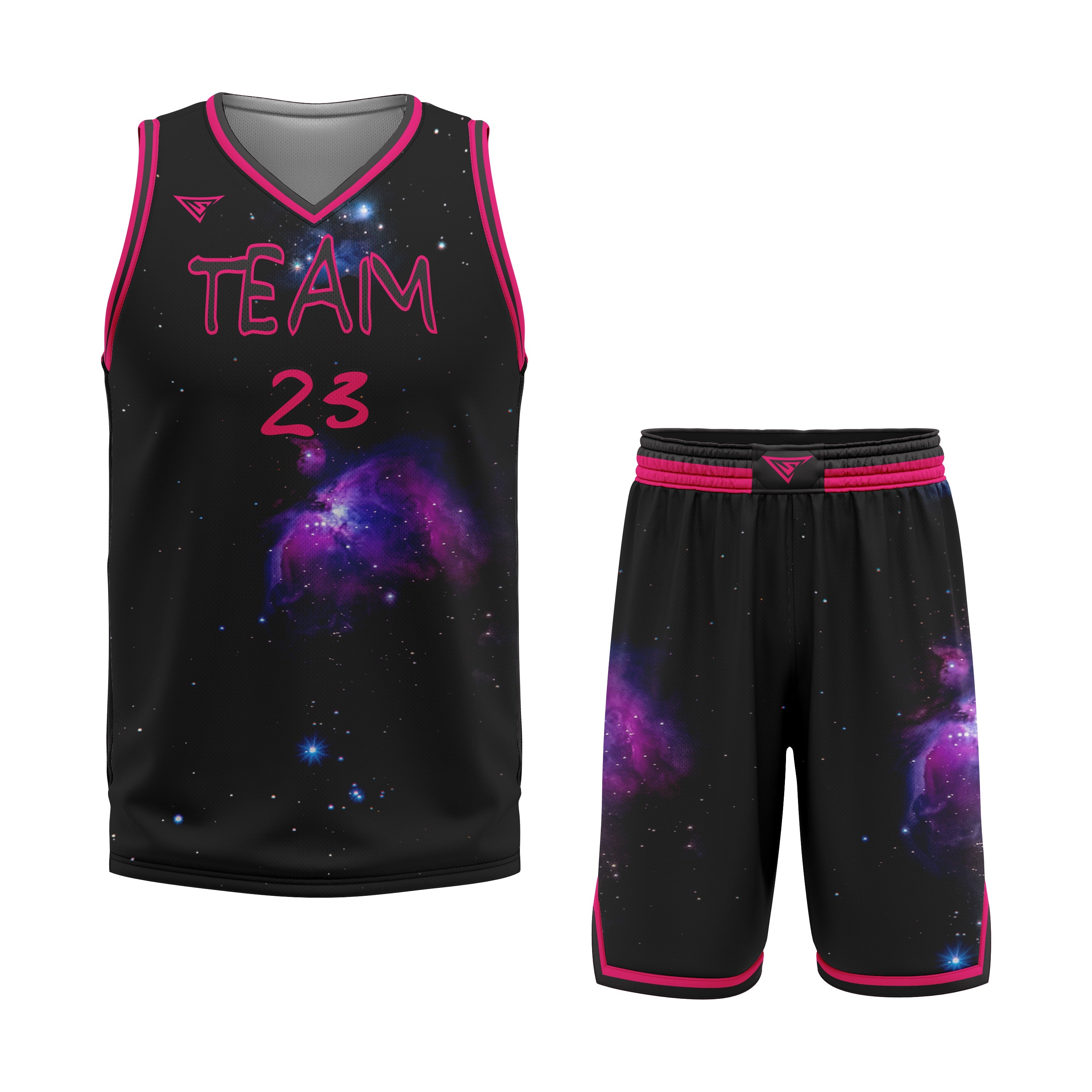 CUSTOM BLACK RED BASKETBALL UNIFORM