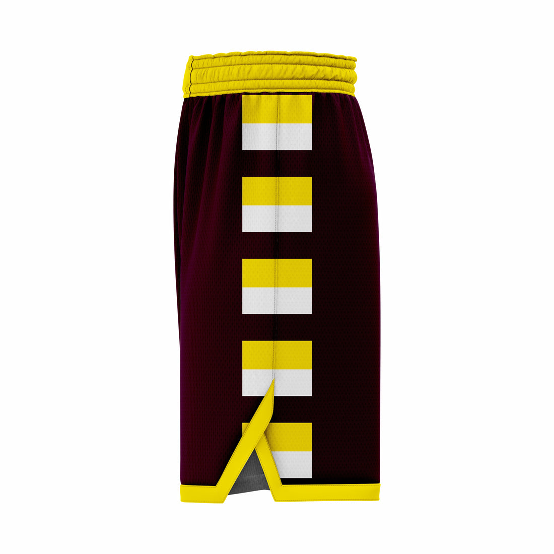Custom Black, Yellow & White Authentic Basketball Shorts