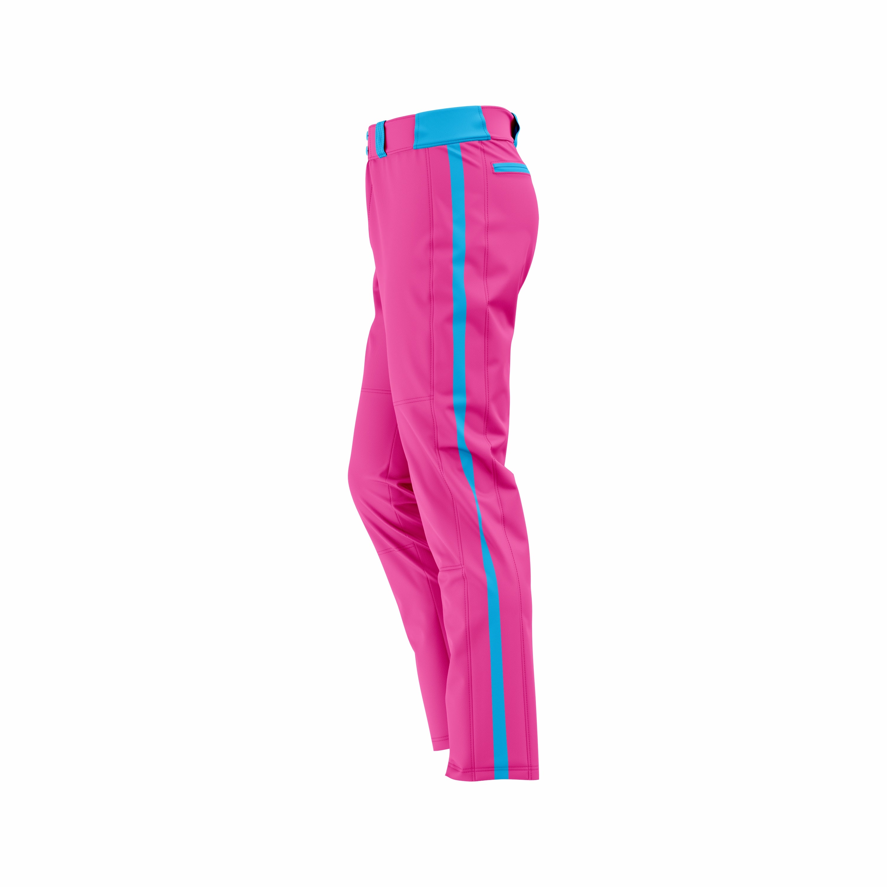 Custom Pink & Cyan softball Pant