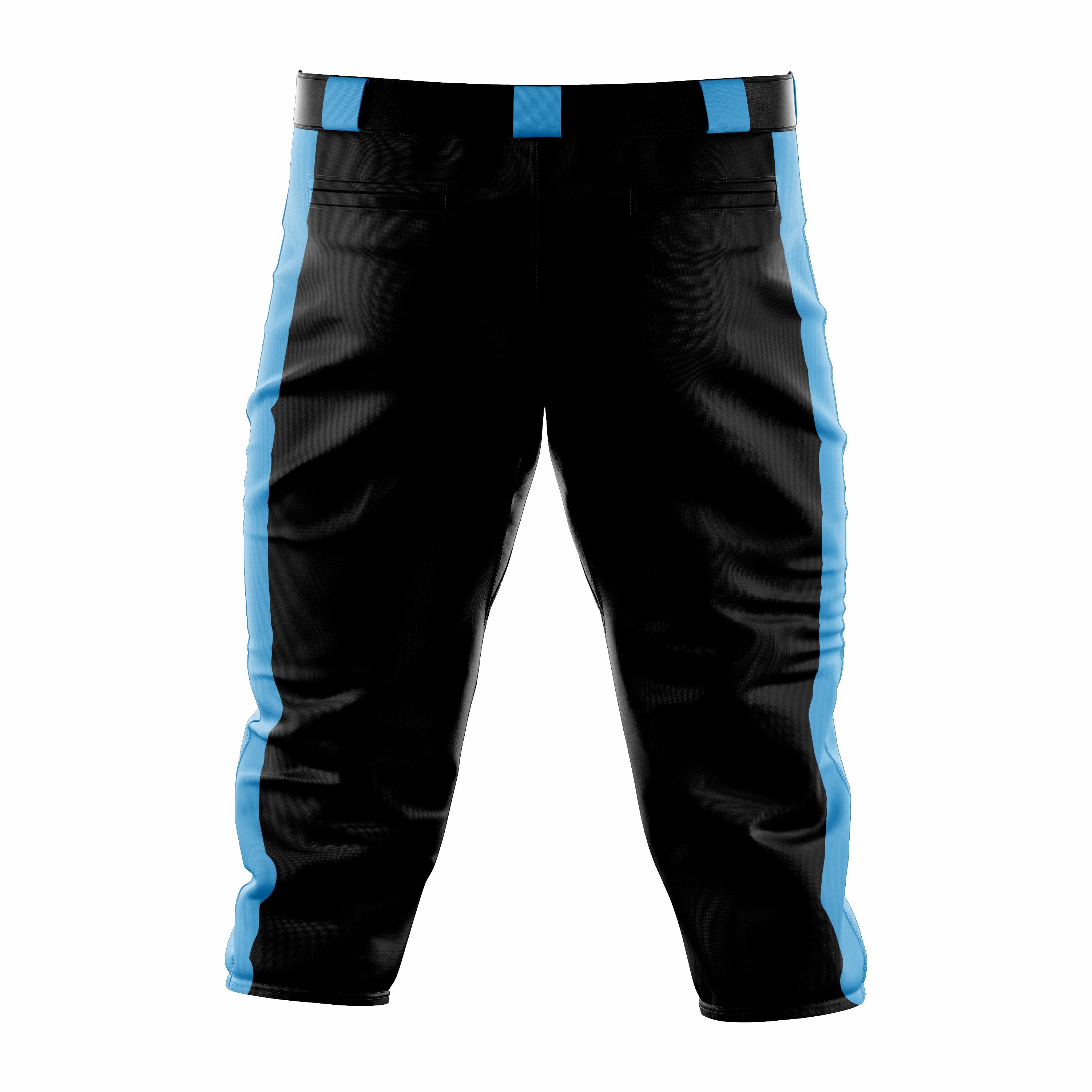 Custom Black & Cyan softball Knicker Pant
