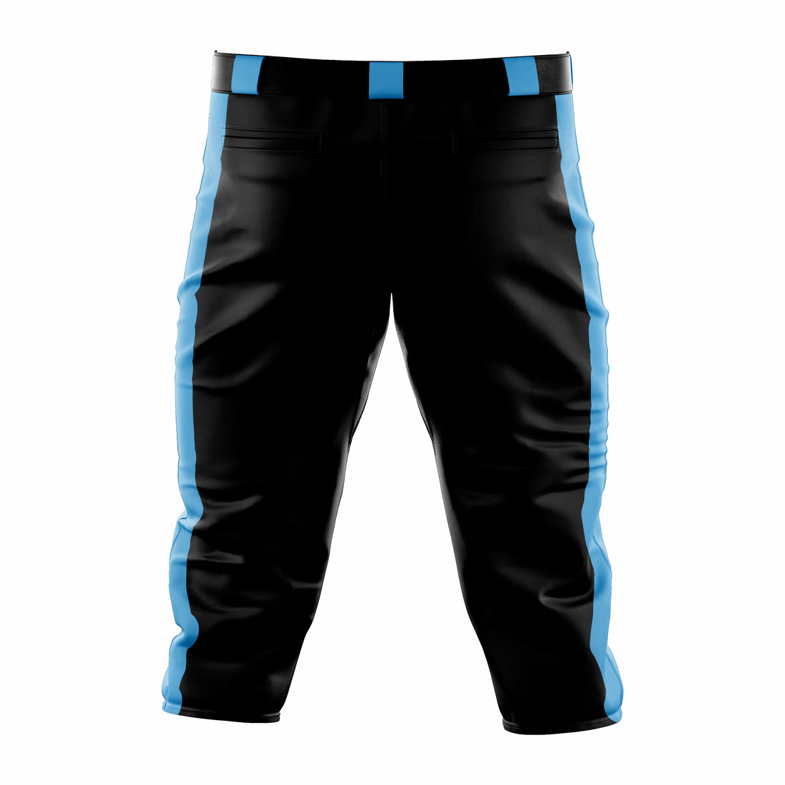 Custom Black & Cyan softball Knicker Pant