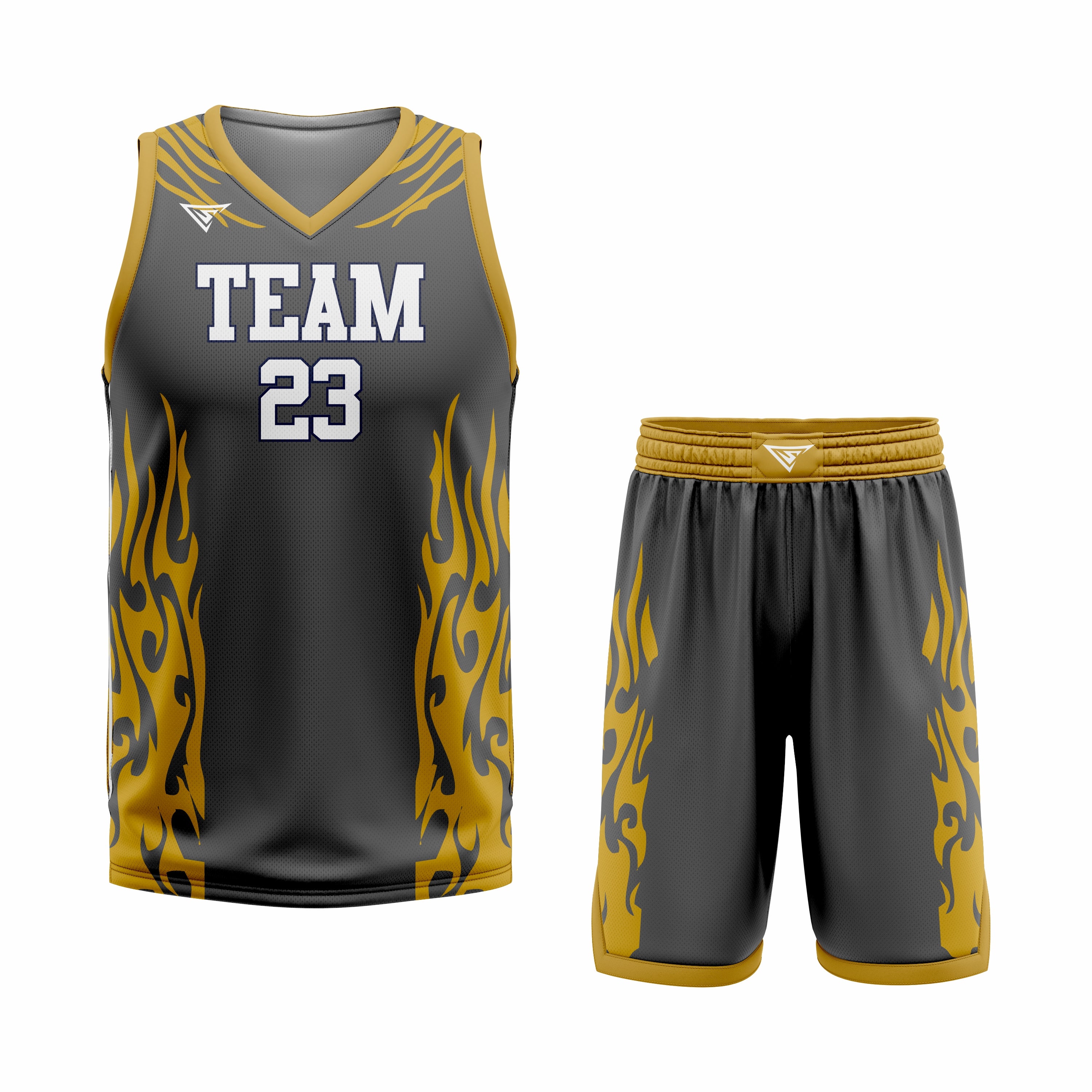 Custom Black Copper Basketball Uniform Set | Sports Custom Uniform