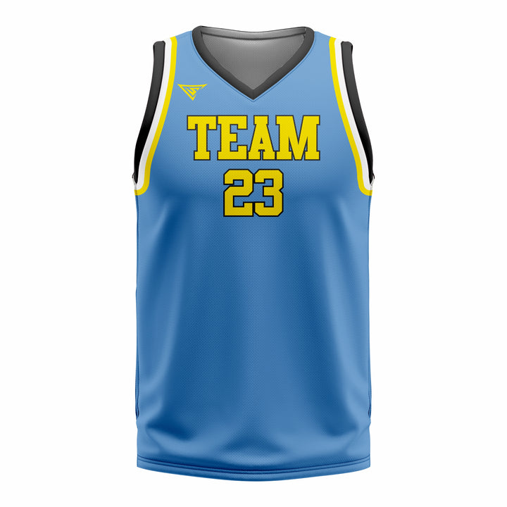 Custom Blue yellow Basketball Jersey | Sports Custom Uniform