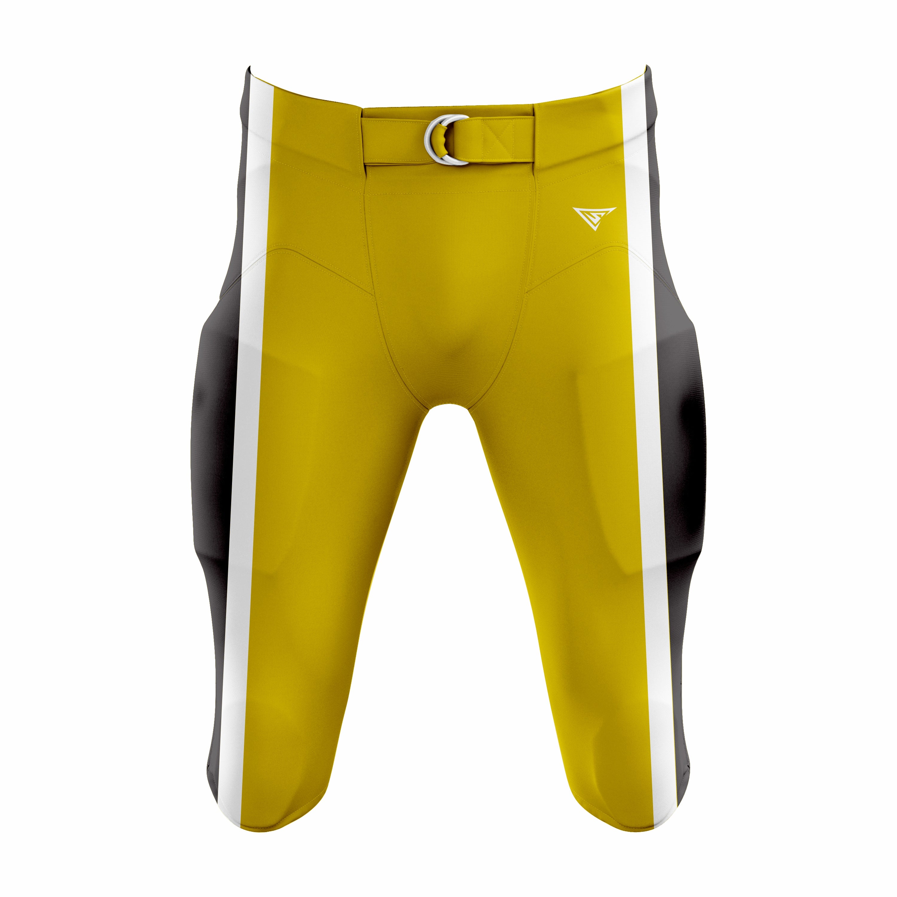 Custom Yellow, Black & White American Football Pant