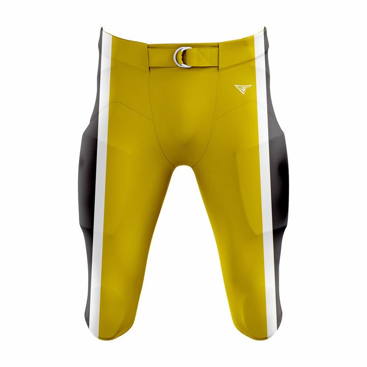 Custom Yellow, Black & White American Football Pant