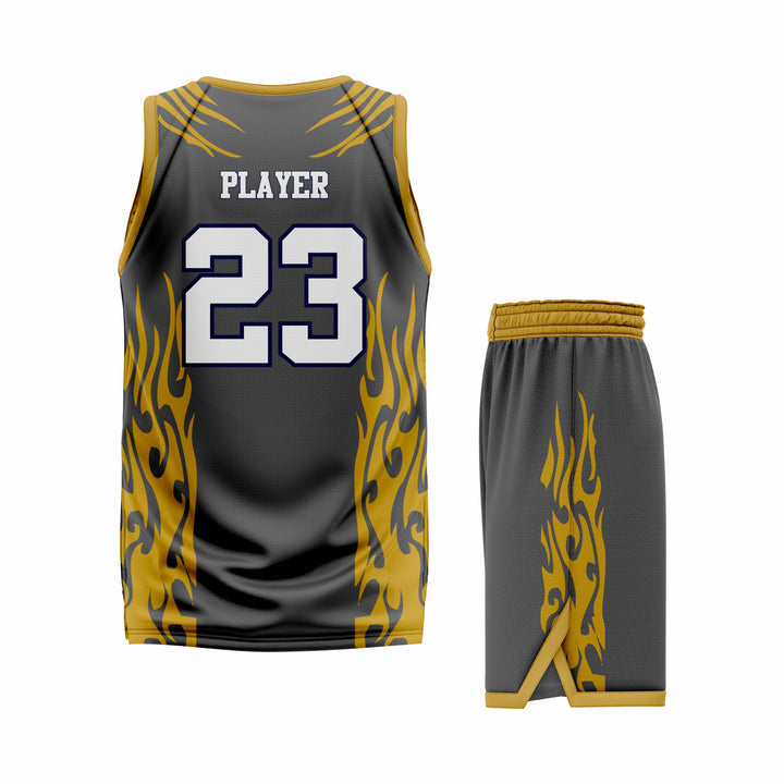 Custom Black Copper Basketball Uniform Set | Sports Custom Uniform