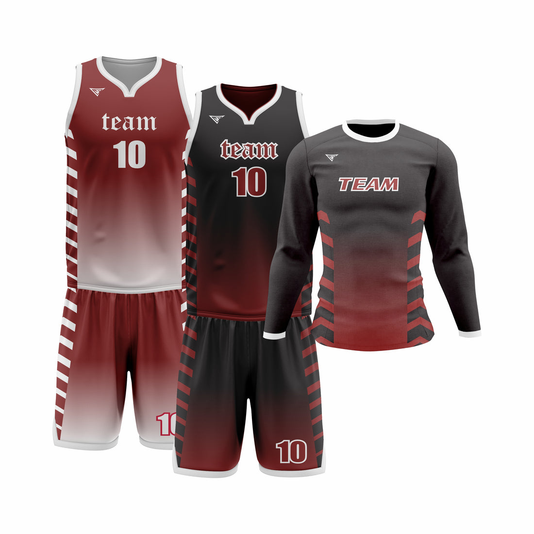 Custom White Maroon Basketball Team Uniform Package - Pro