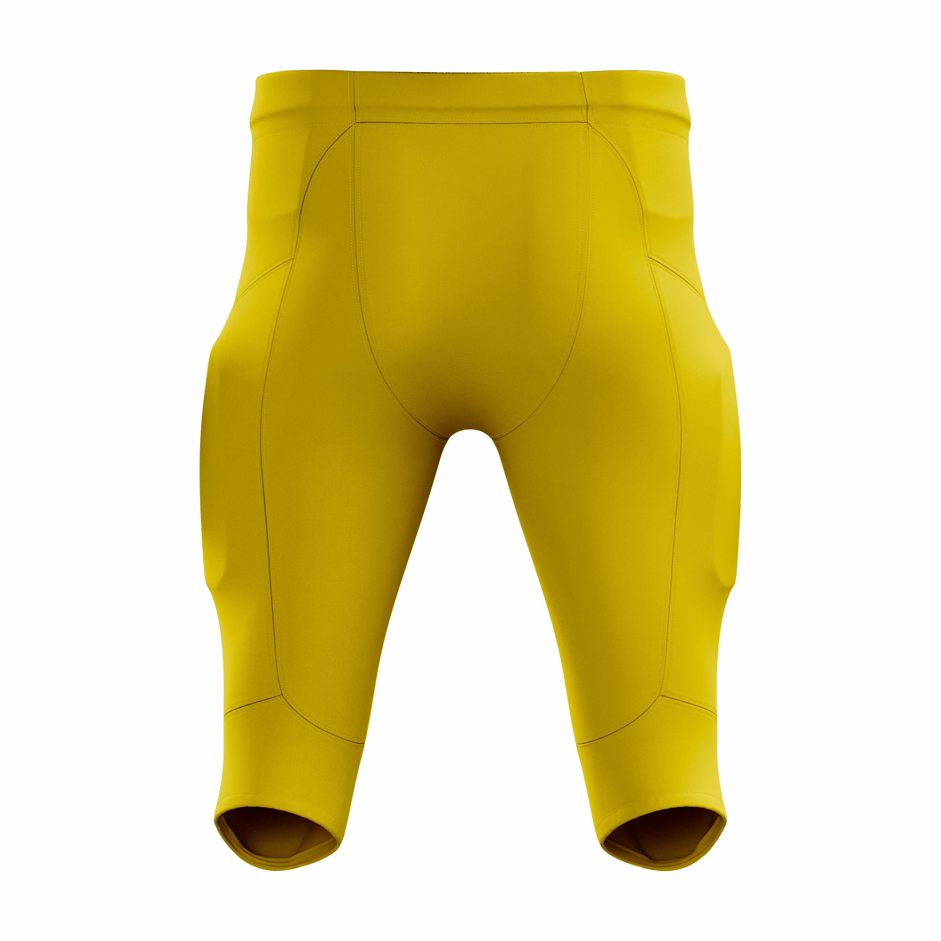 Custom Yellow, Black & White American Football Pant