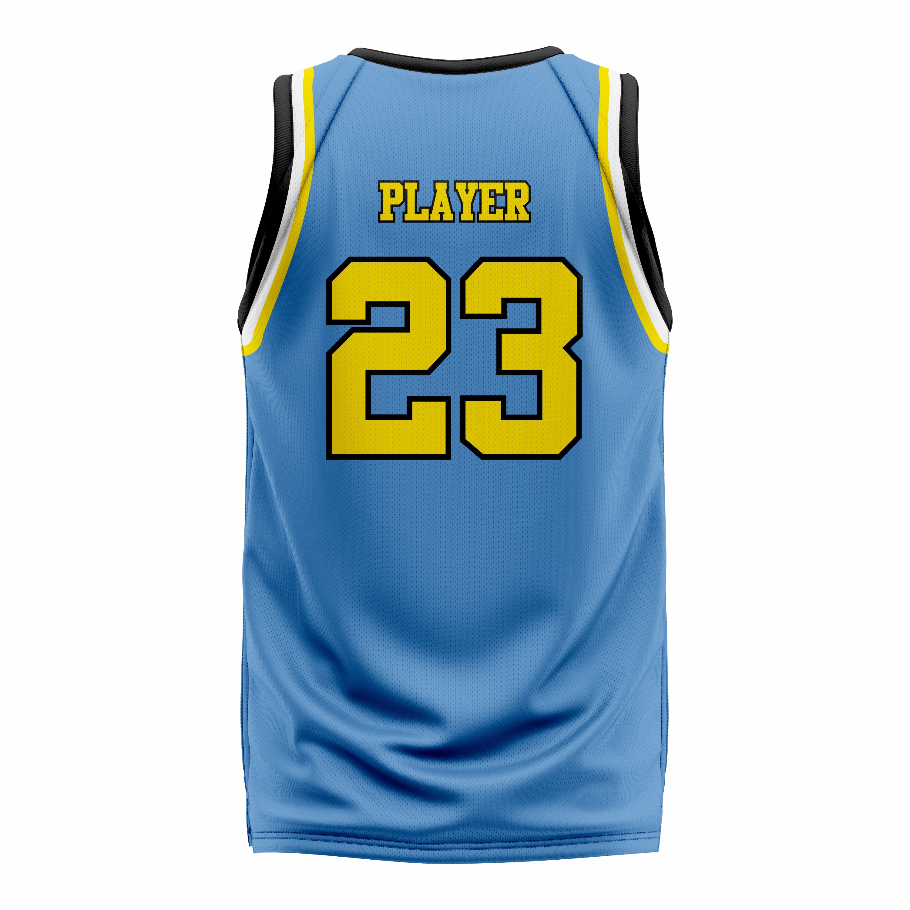 Custom Blue yellow Basketball Jersey | Sports Custom Uniform