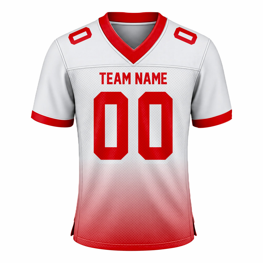 Custom Orange & White American Football Fan Jersey