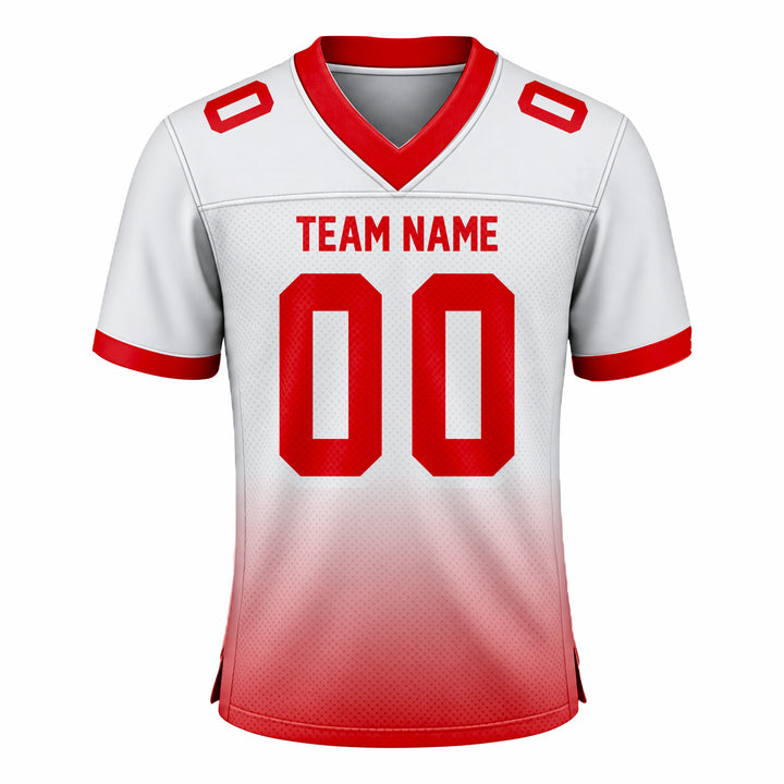 Custom Orange & White American Football Fan Jersey