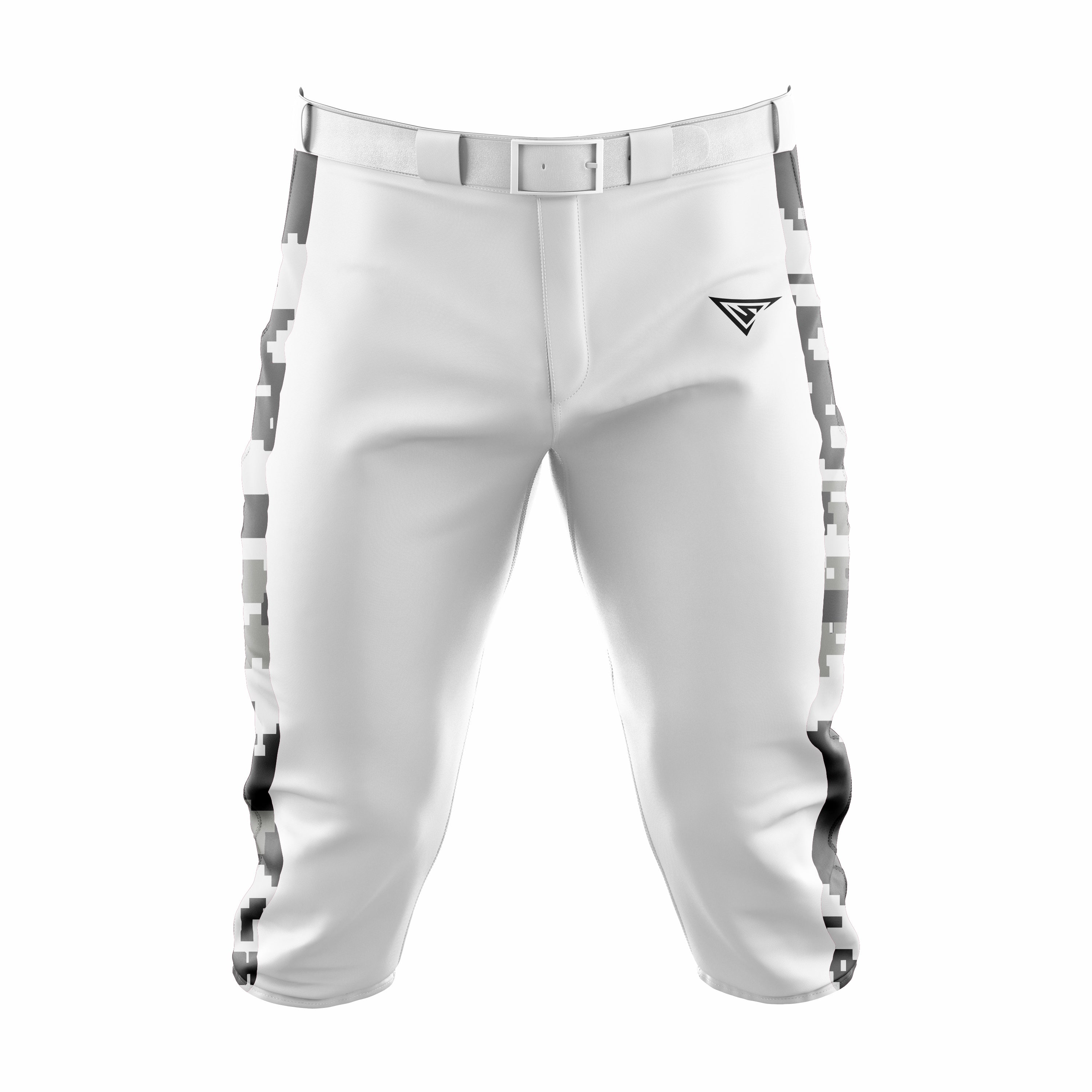Custom White & Green Baseball Knicker Pant