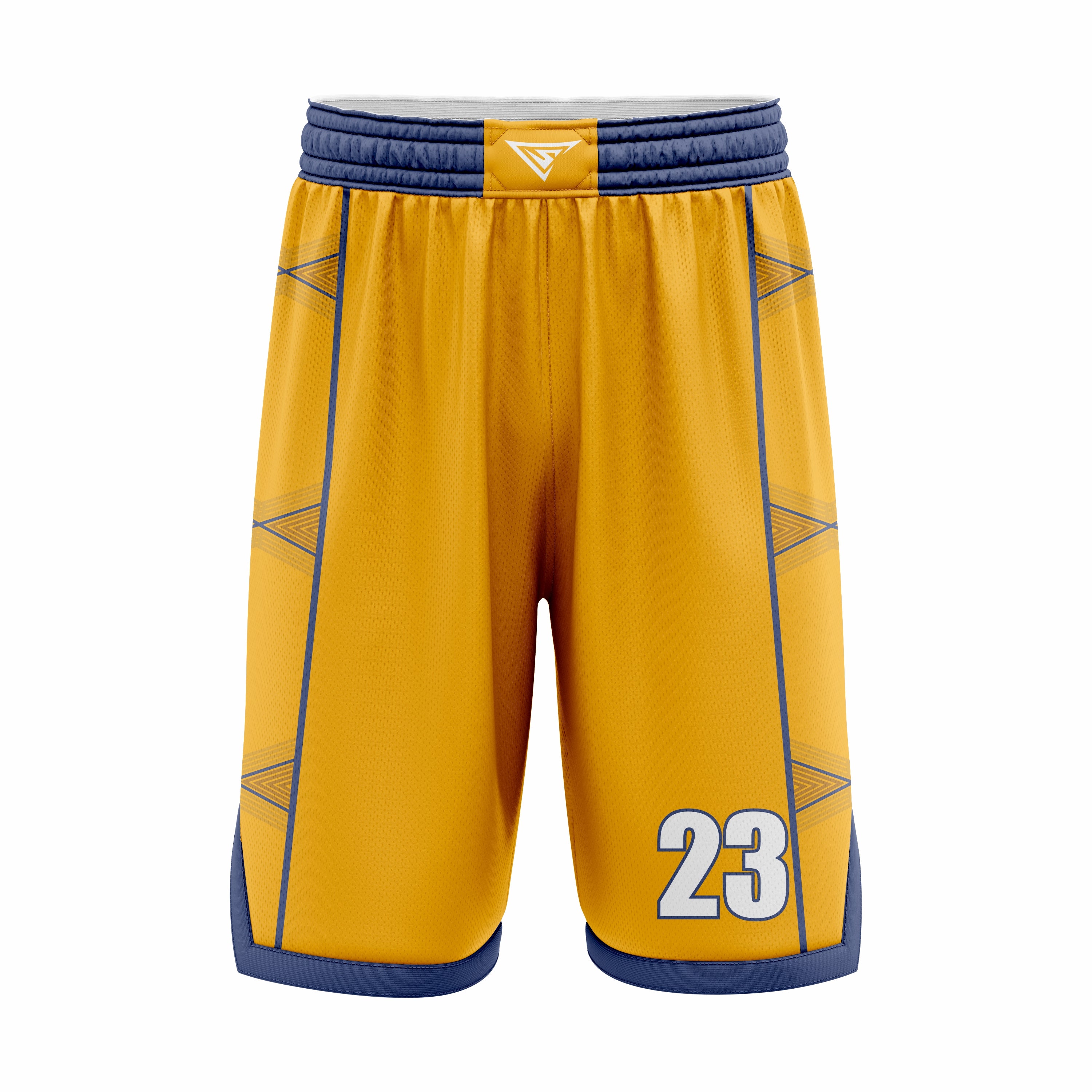 Custom White Red Blue Authentic Basketball Shorts
