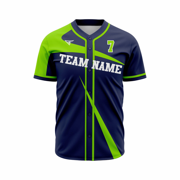 Custom Baseball full Buttons Jersey Sublimated