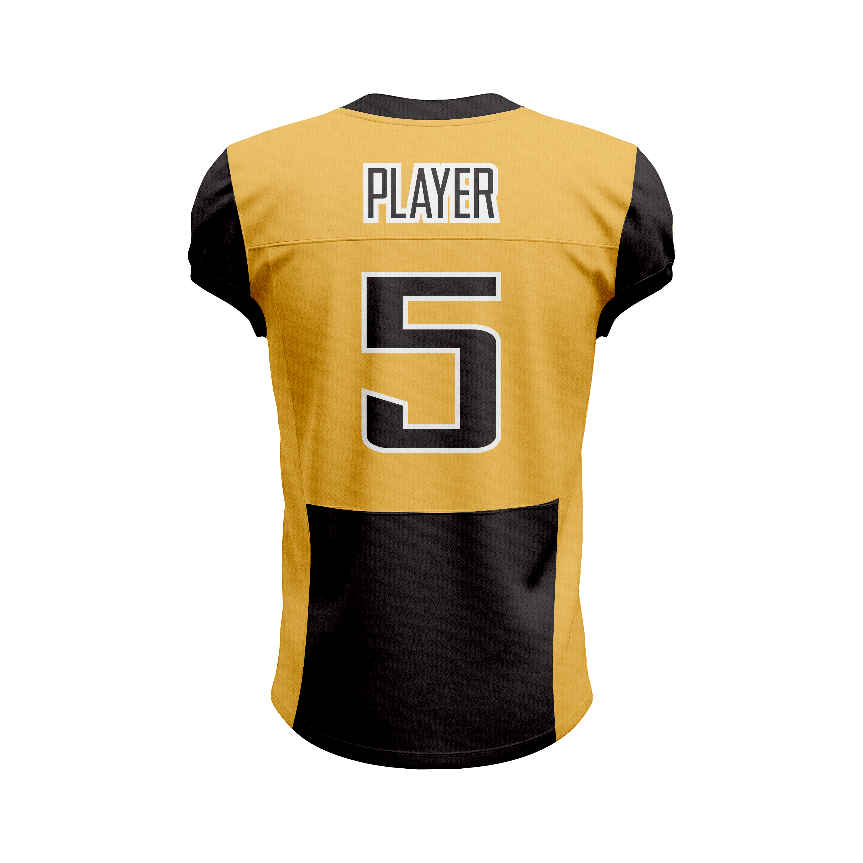 Custom Black & Orange American Football Jersey