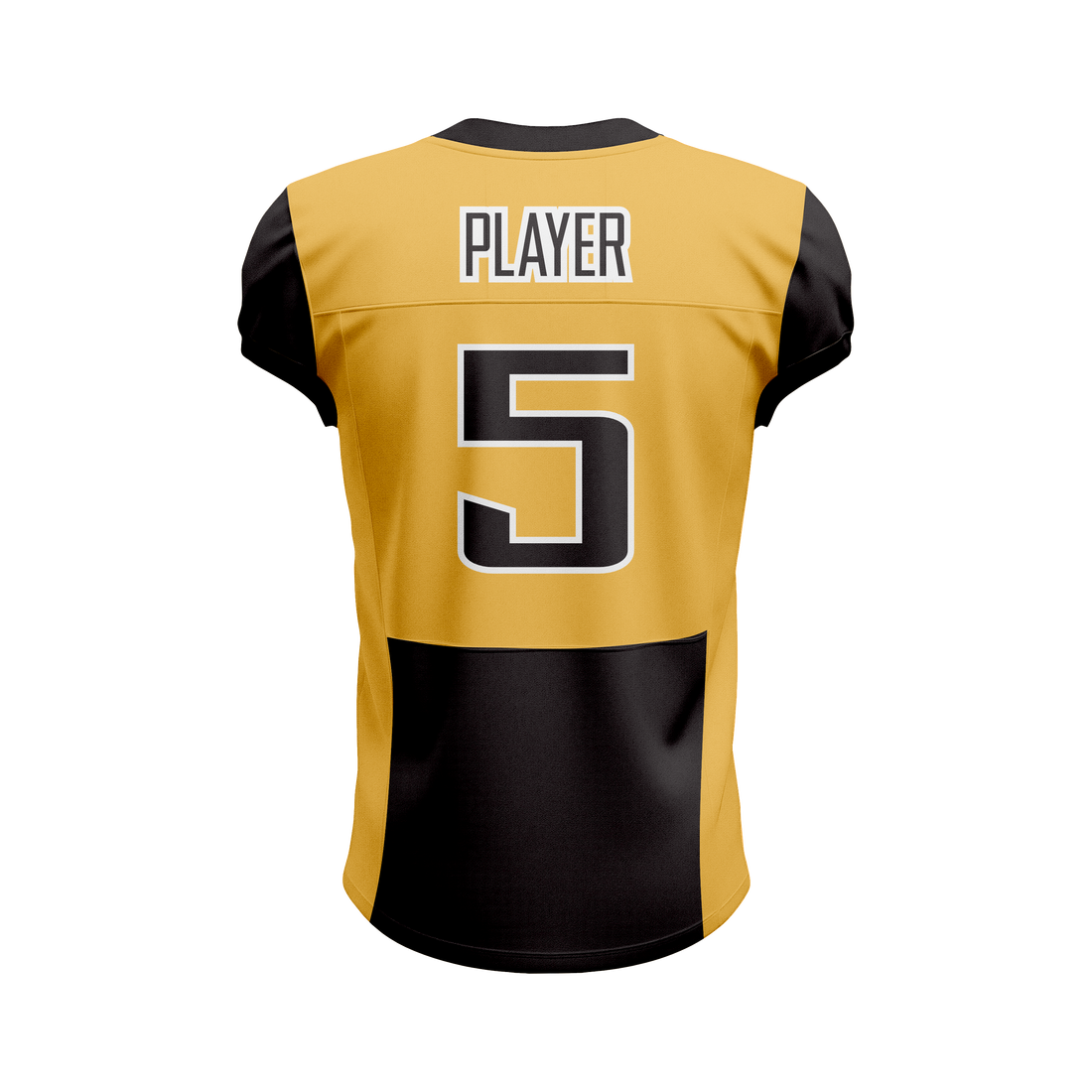 Custom Black & Orange American Football Jersey