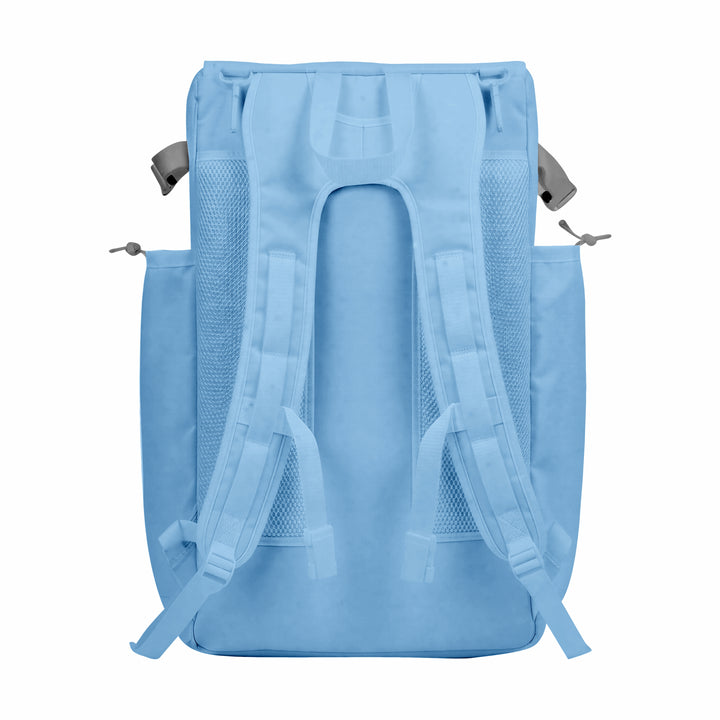 CUSTOM CYAN, BLUE & BLACK ELITE BASEBALL/SOFTBALL BACKPACKS
