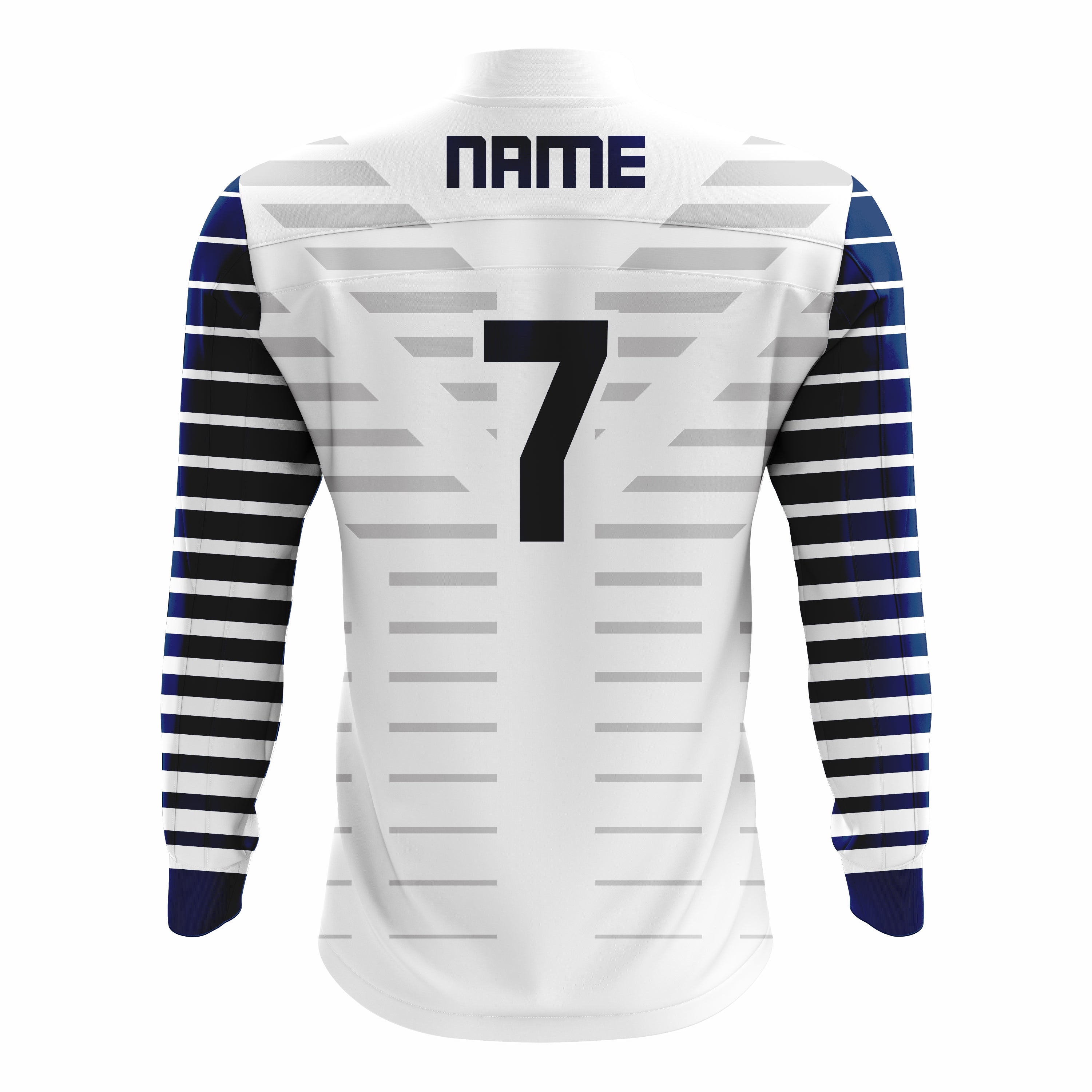 Custom Dark Blue, White & Grey ¼ ZIP LONG SLEEVE WARM UP SOFTBALL JACKET