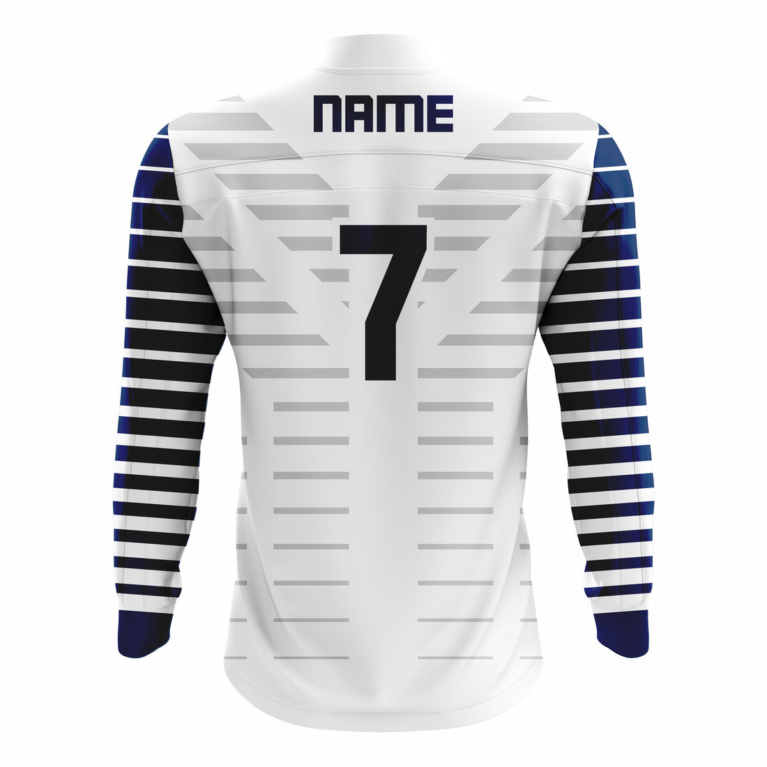 Custom Dark Blue, White & Grey ¼ ZIP LONG SLEEVE WARM UP SOFTBALL JACKET