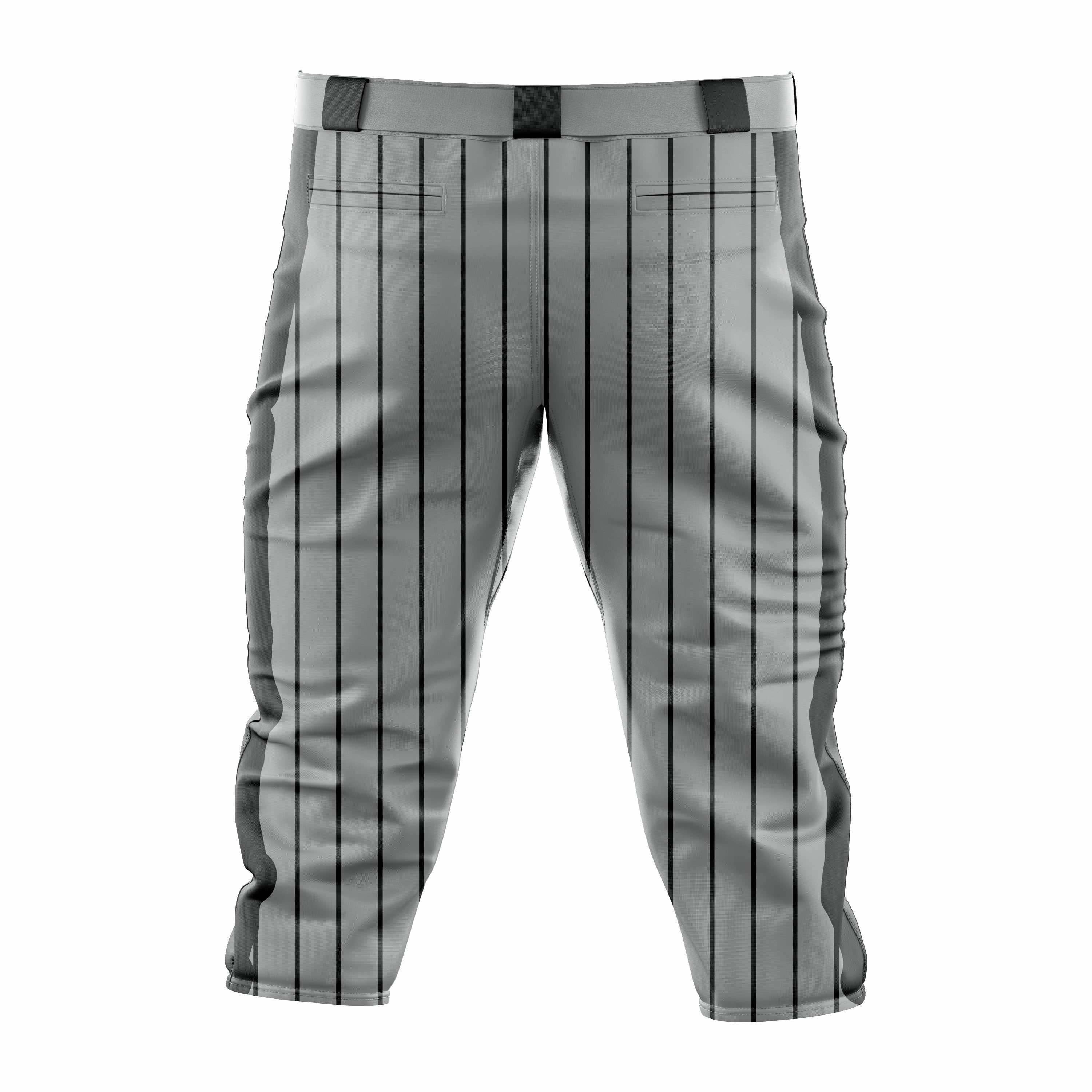 Custom Dark Grey & Black softball Knicker Pant