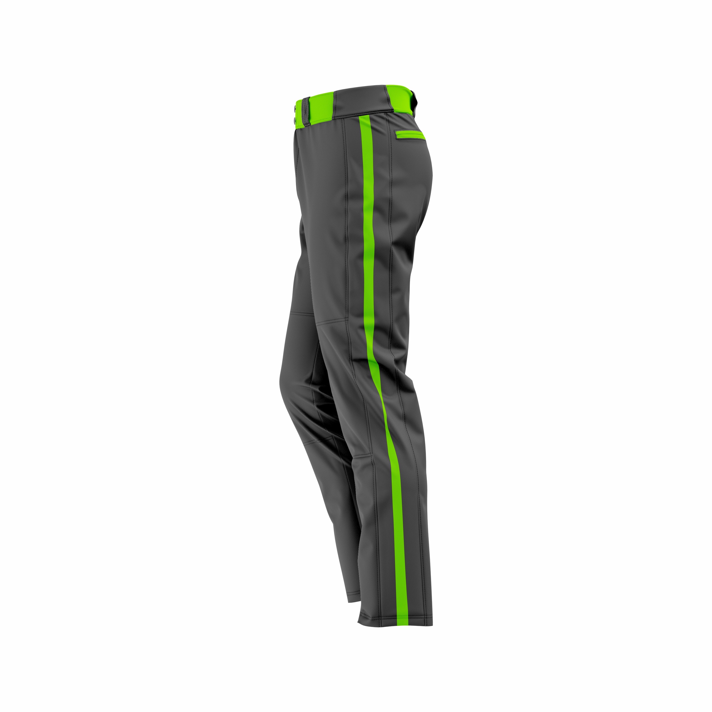 Custom Black & Green softball Pant