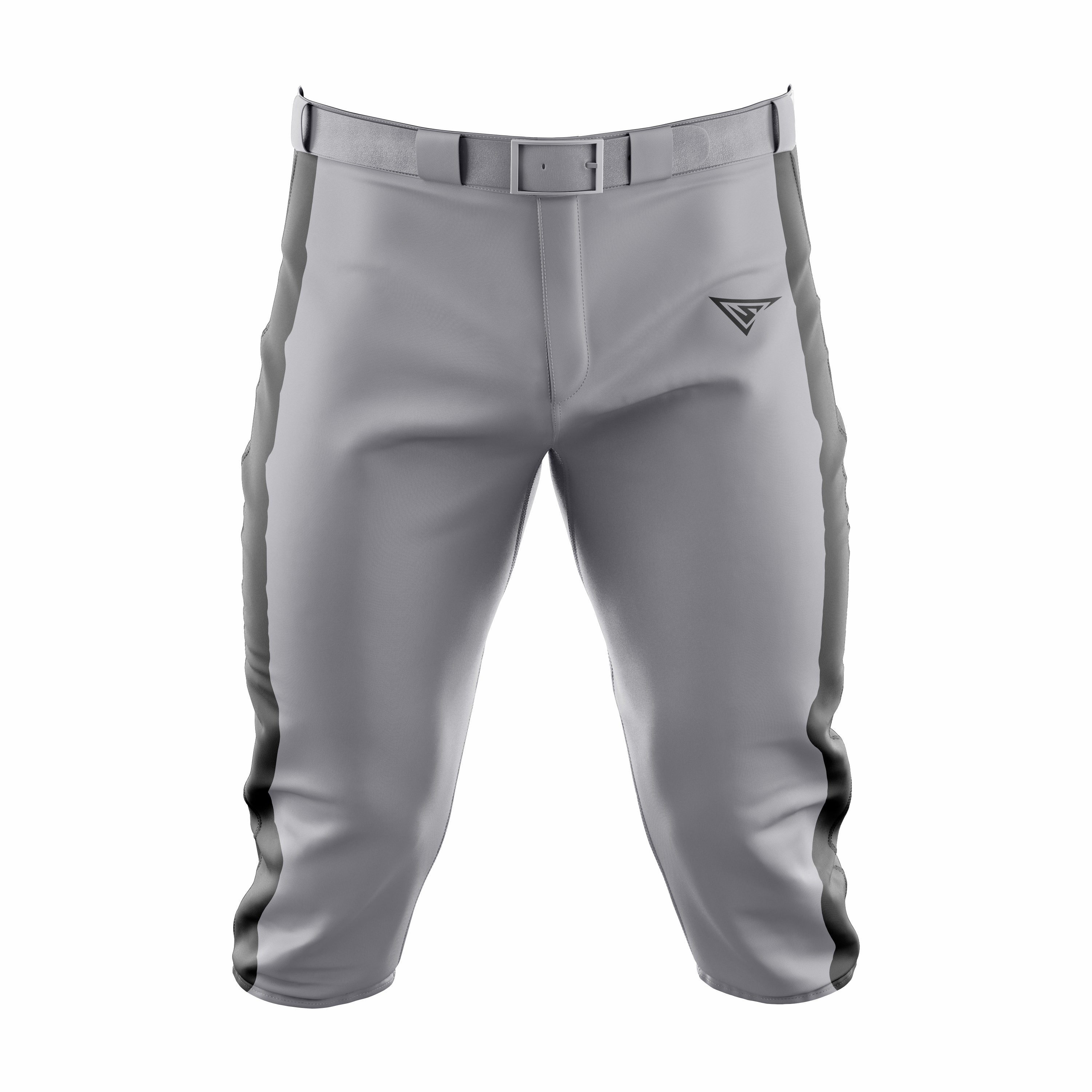 Custom Dark Grey & Green Baseball Knicker Pant