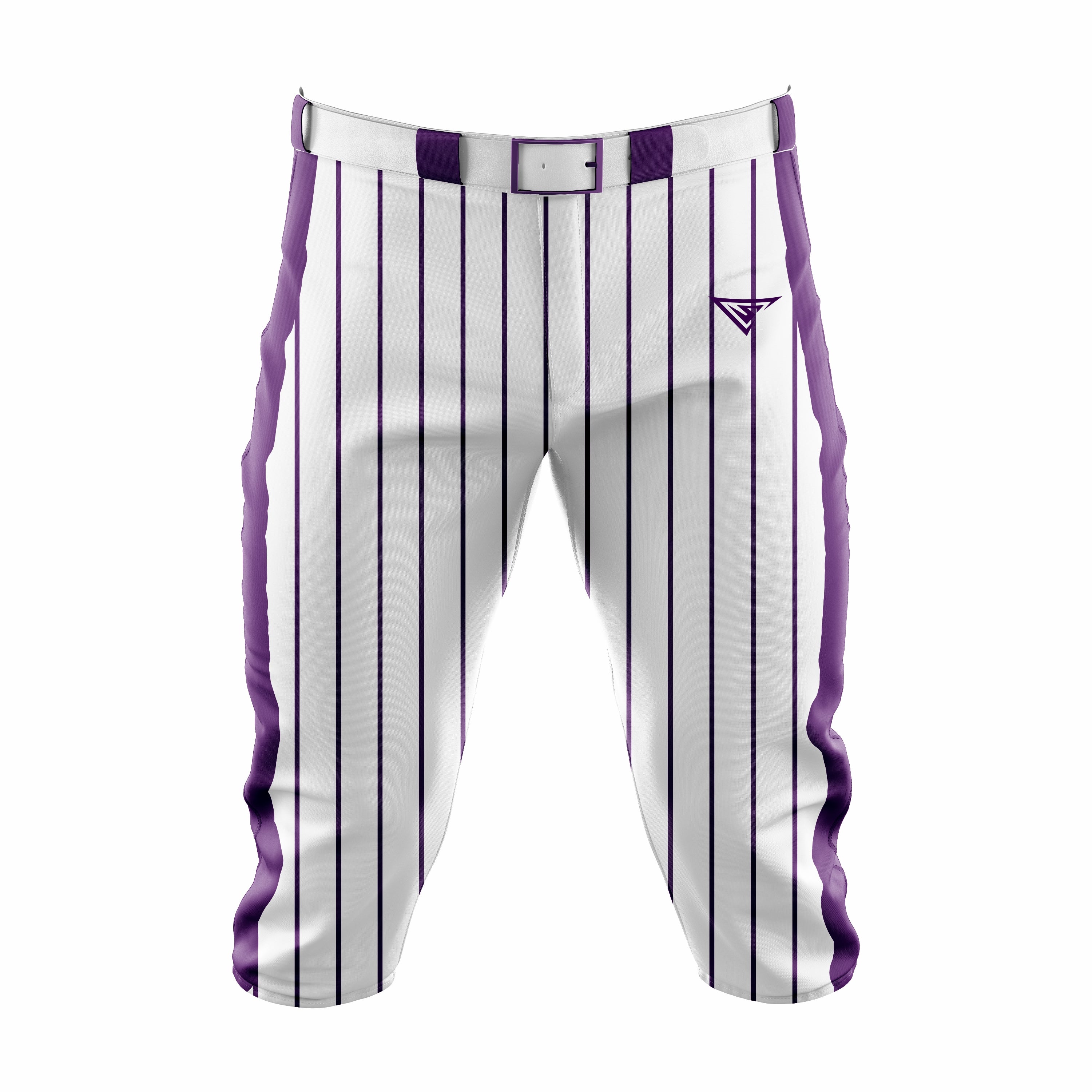 Custom White & Purple softball Knicker Pant