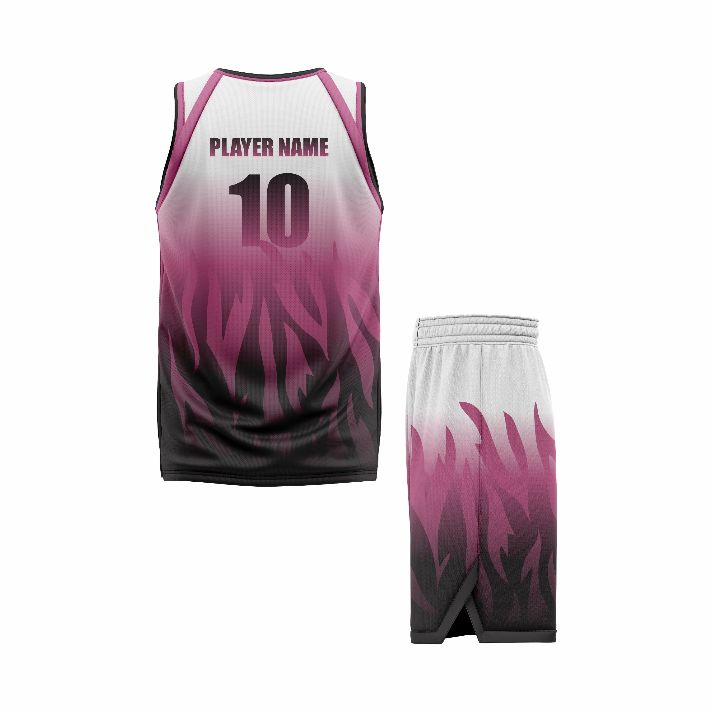 CUSTOM WHITE MAROON BASKETBALL UNIFORM