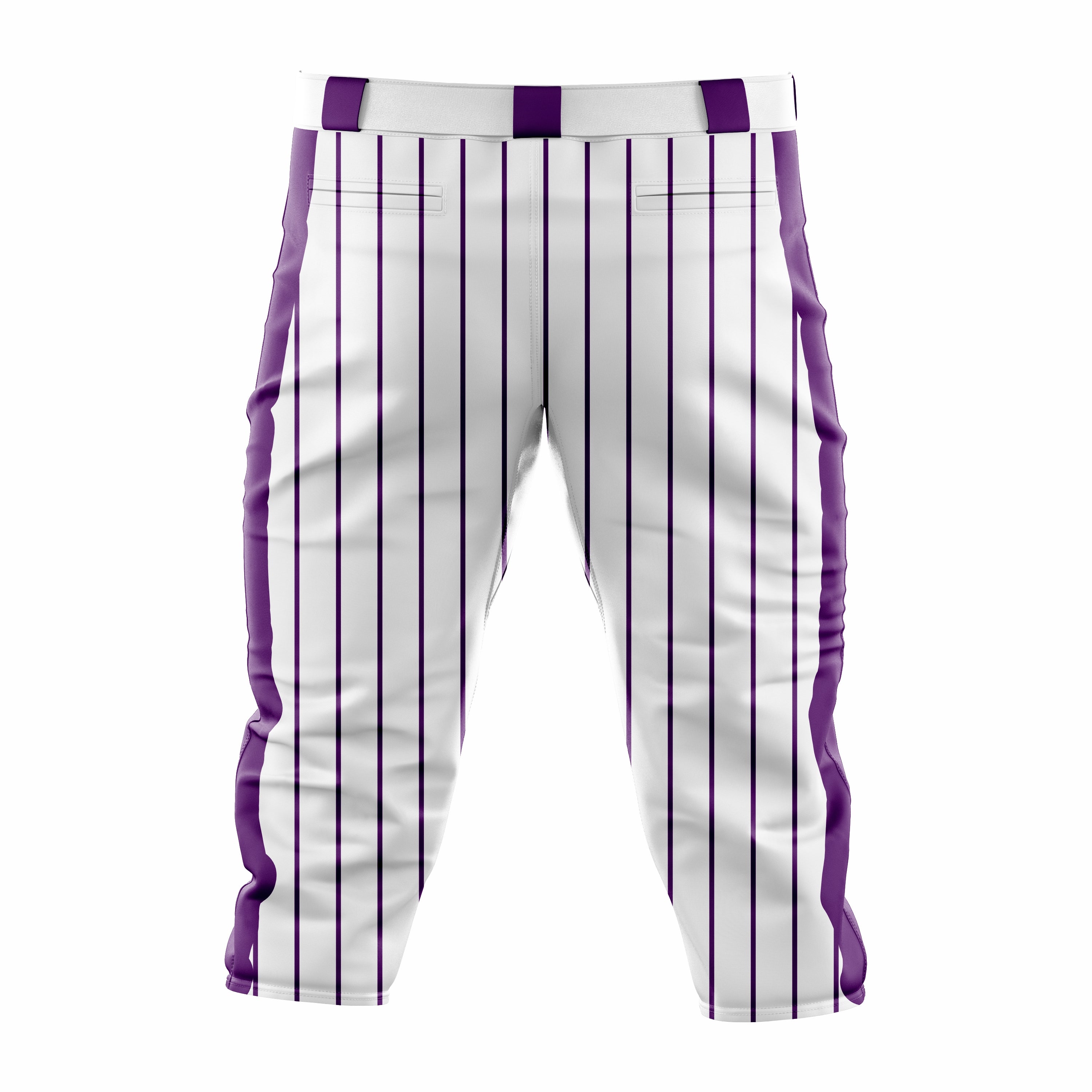 Custom White & Purple softball Knicker Pant