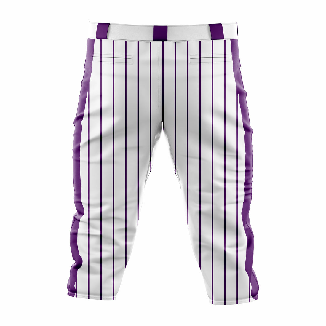 Custom White & Purple softball Knicker Pant