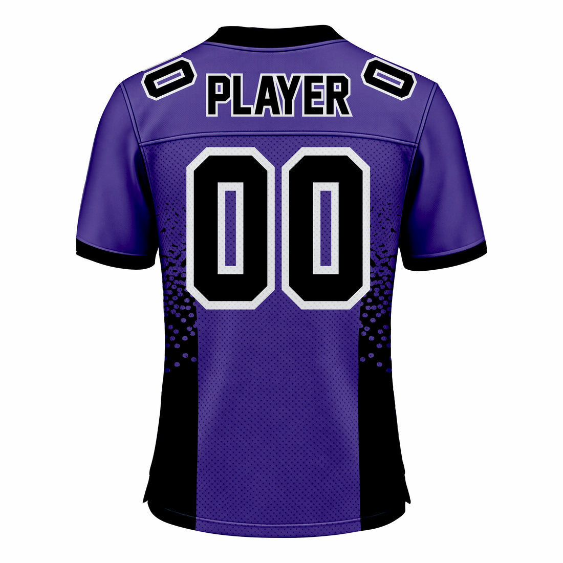 Custom Purple & Black American Football Fan Jersey