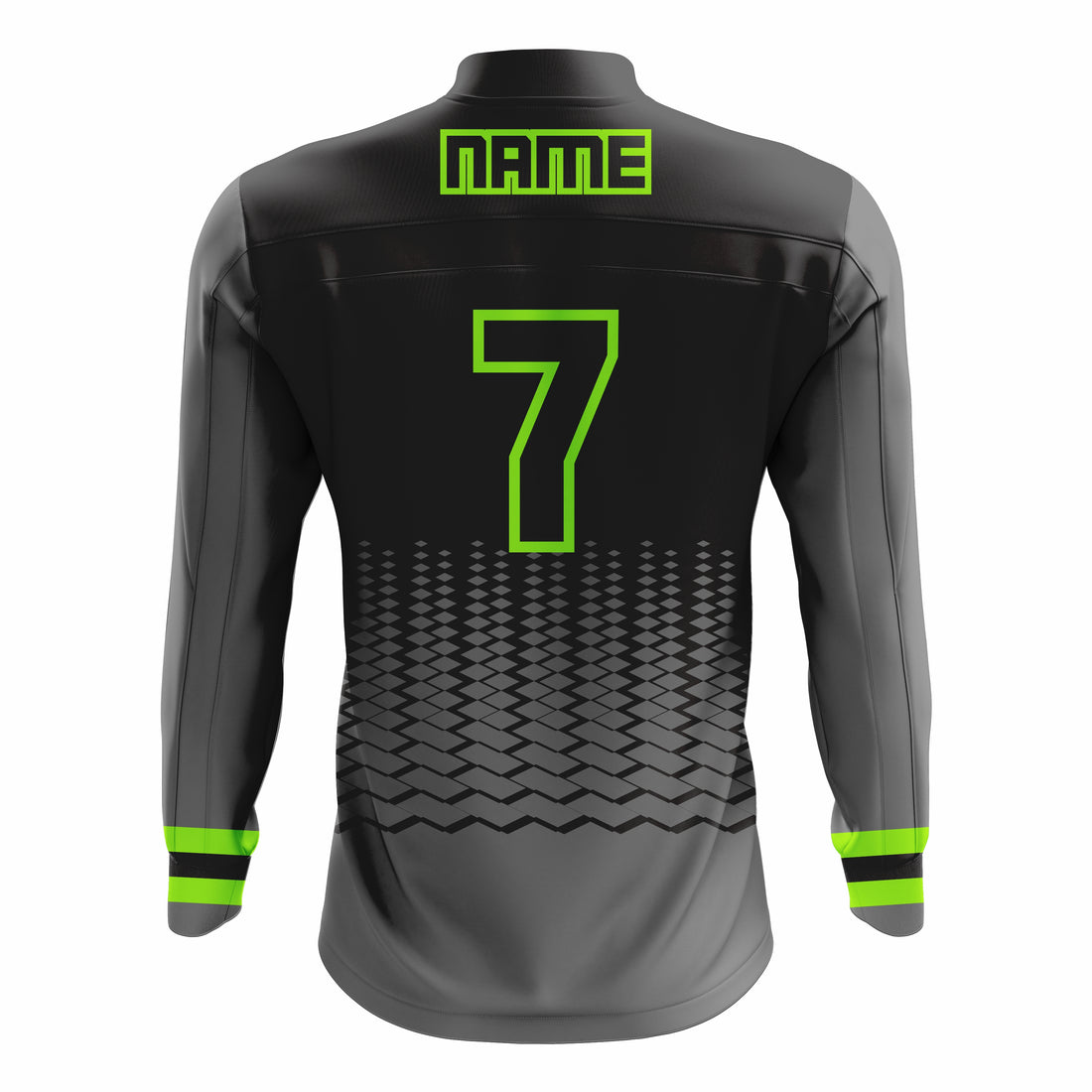 Custom Black & Green ¼ ZIP LONG SLEEVE WARM UP SOFTBALL JACKET