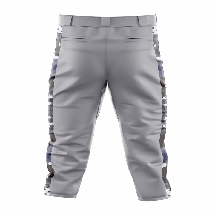 Custom Dark Grey, Blue & Maroon Baseball Knicker Pant