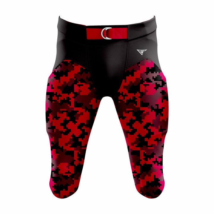 Custom Red & Black American Football Pant