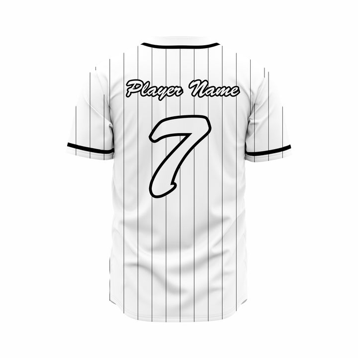 Custom Baseball full Buttons Jersey Sublimated