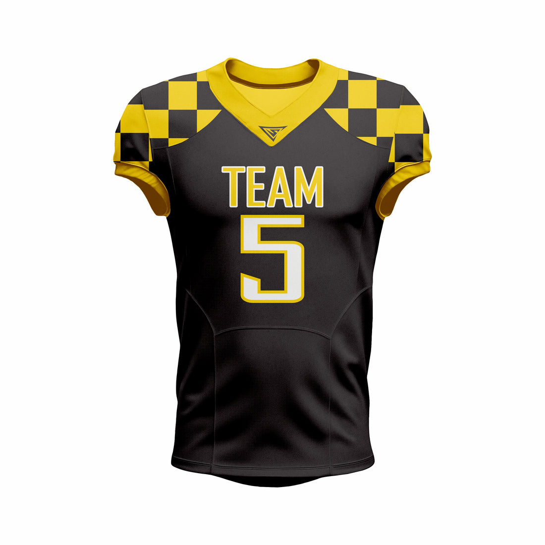 Custom Yellow & Black American Football Jersey