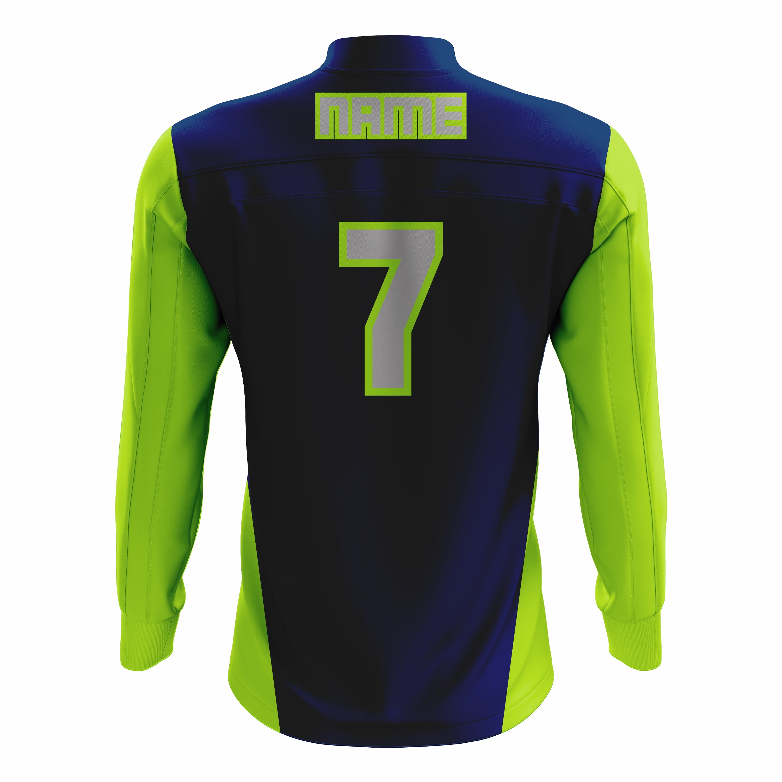 Custom Dark Blue & Green ¼ ZIP LONG SLEEVE WARM UP SOFTBALL JACKET