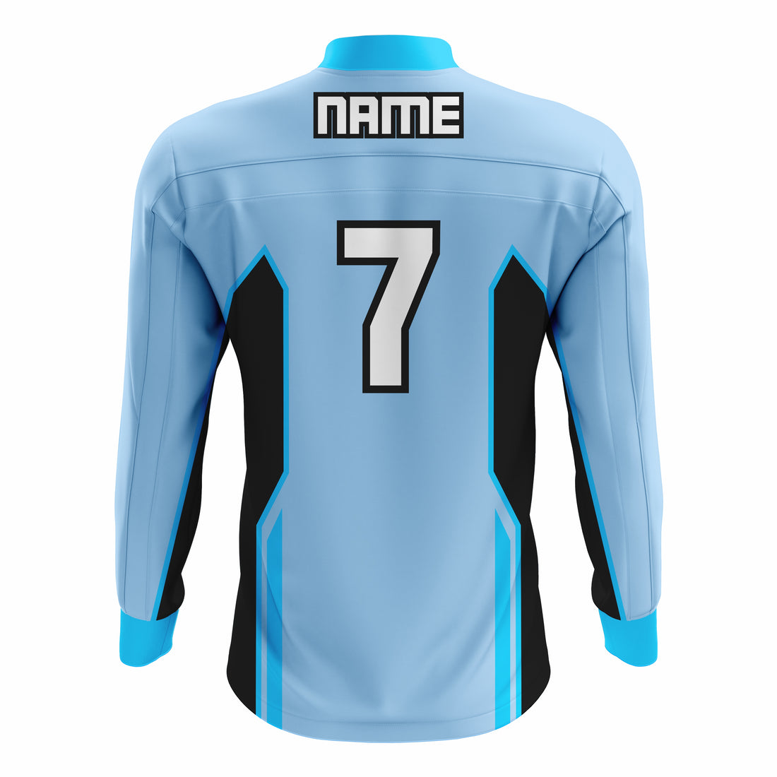 Custom Cyan, Black & White ¼ ZIP LONG SLEEVE WARM UP SOFTBALL JACKET