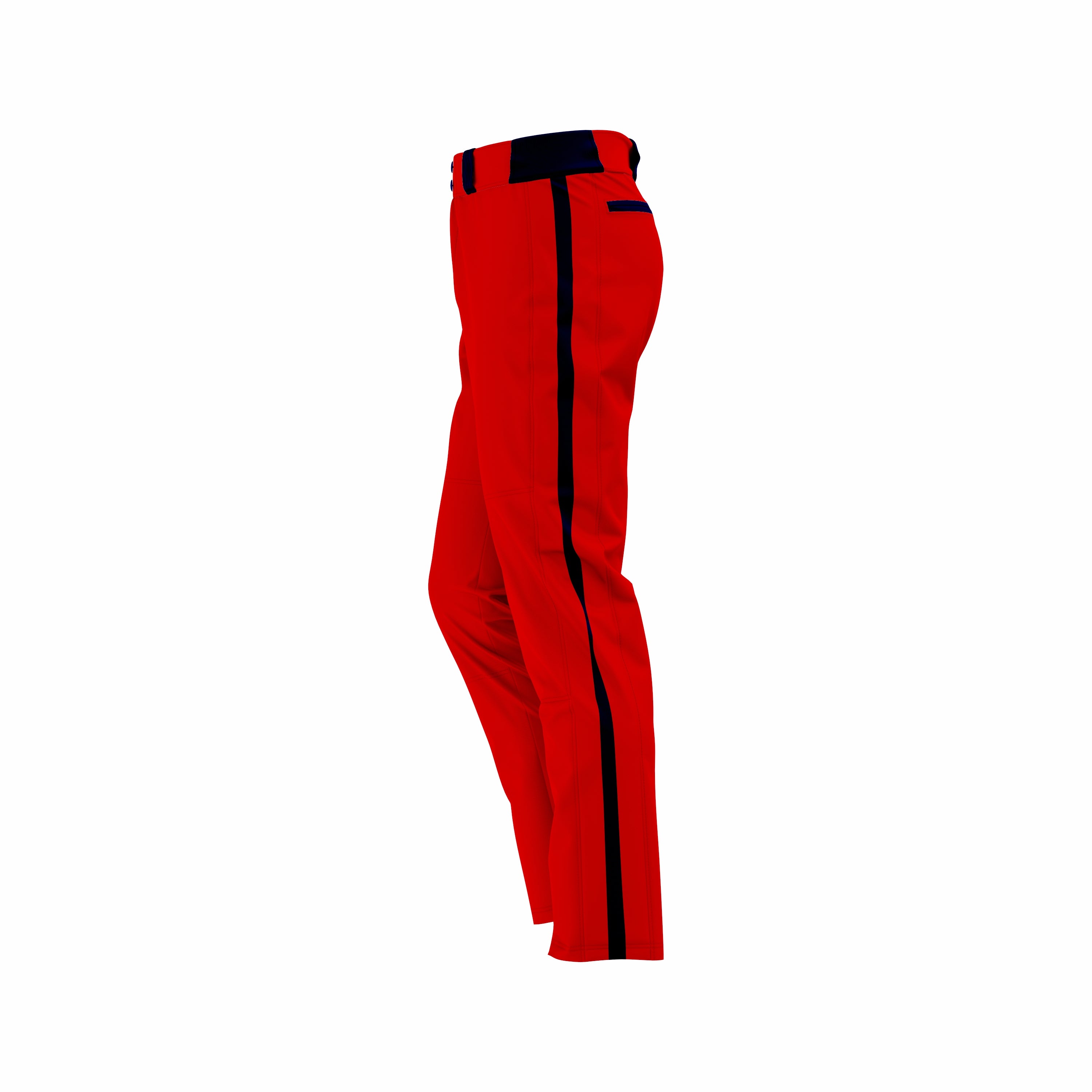 Custom Red & Black softball Pant