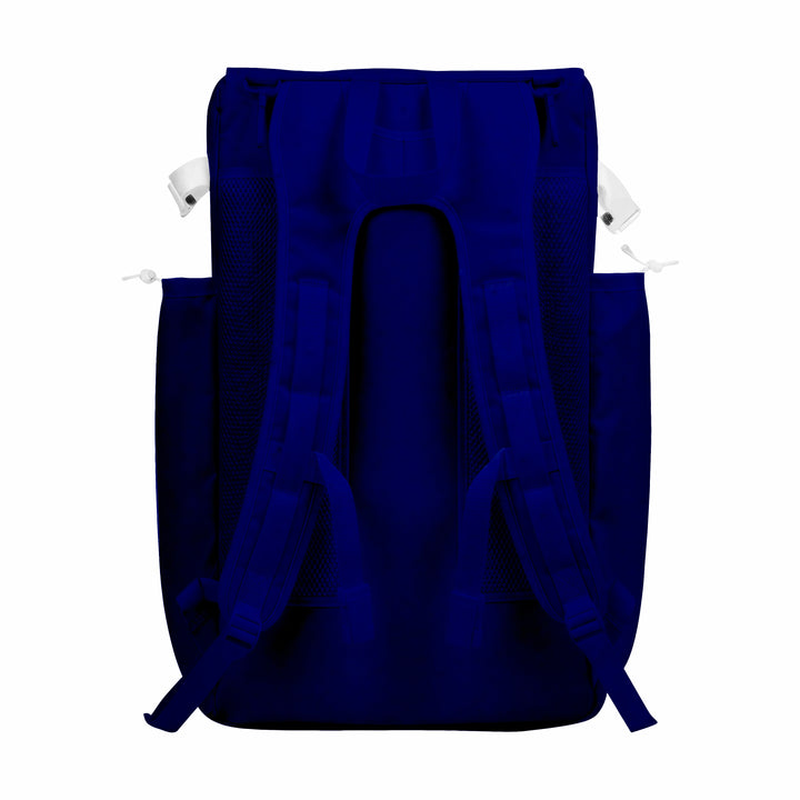 CUSTOM DARK BLUE & CYAN ELITE BASEBALL/SOFTBALL BACKPACKS