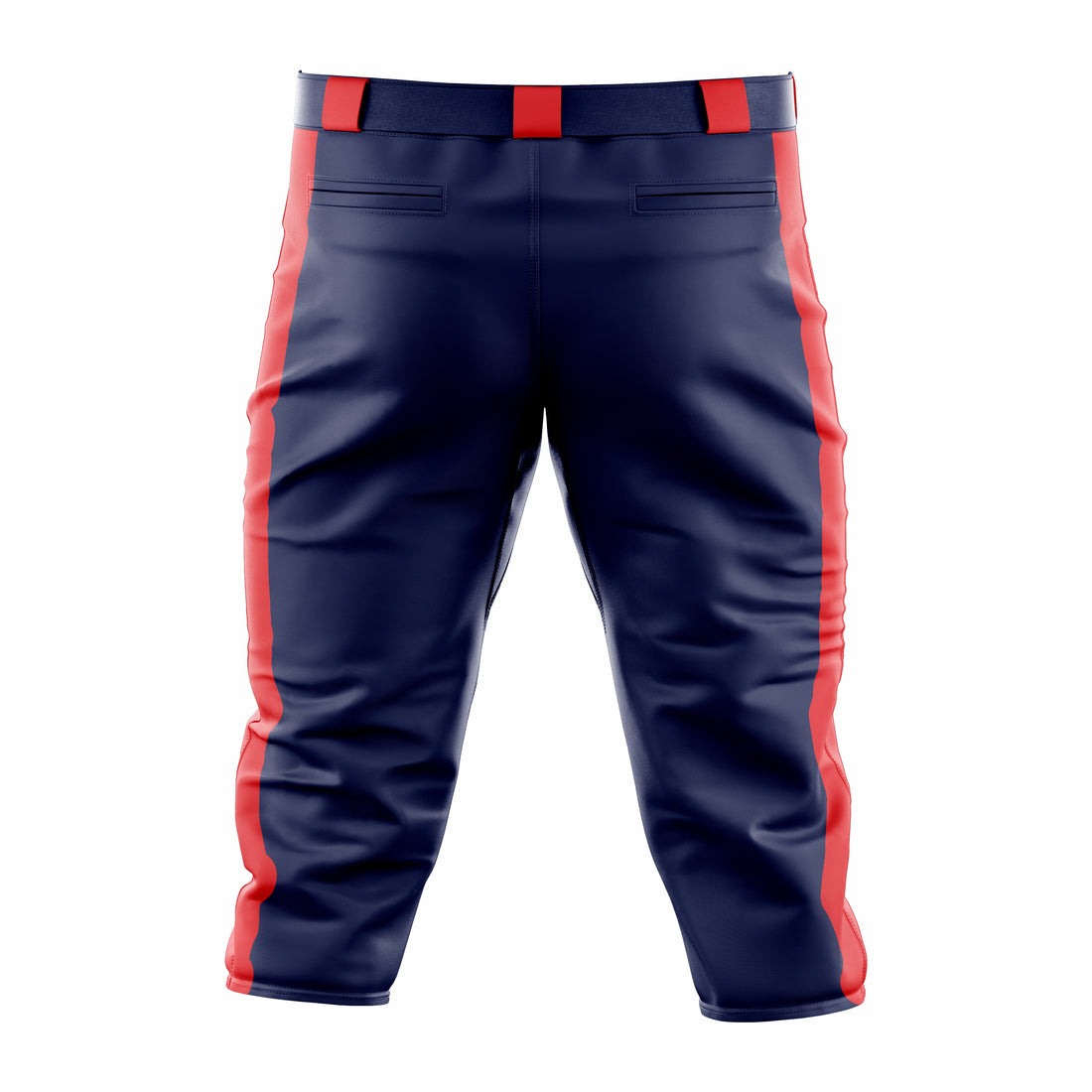 Custom Dark Blue & Red softball Knicker Pant