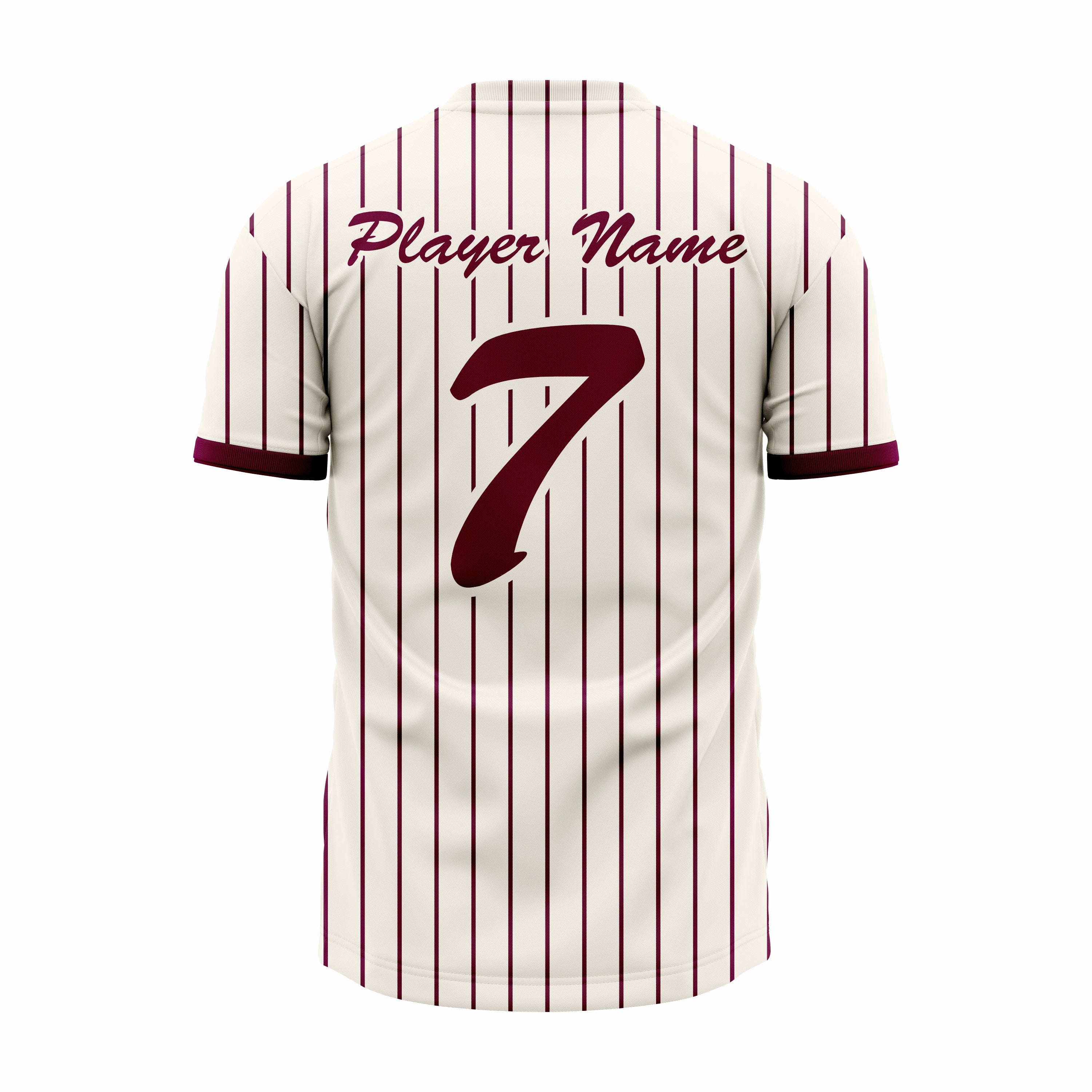 Custom Off White & Brown V-Neck Softball Jerseys