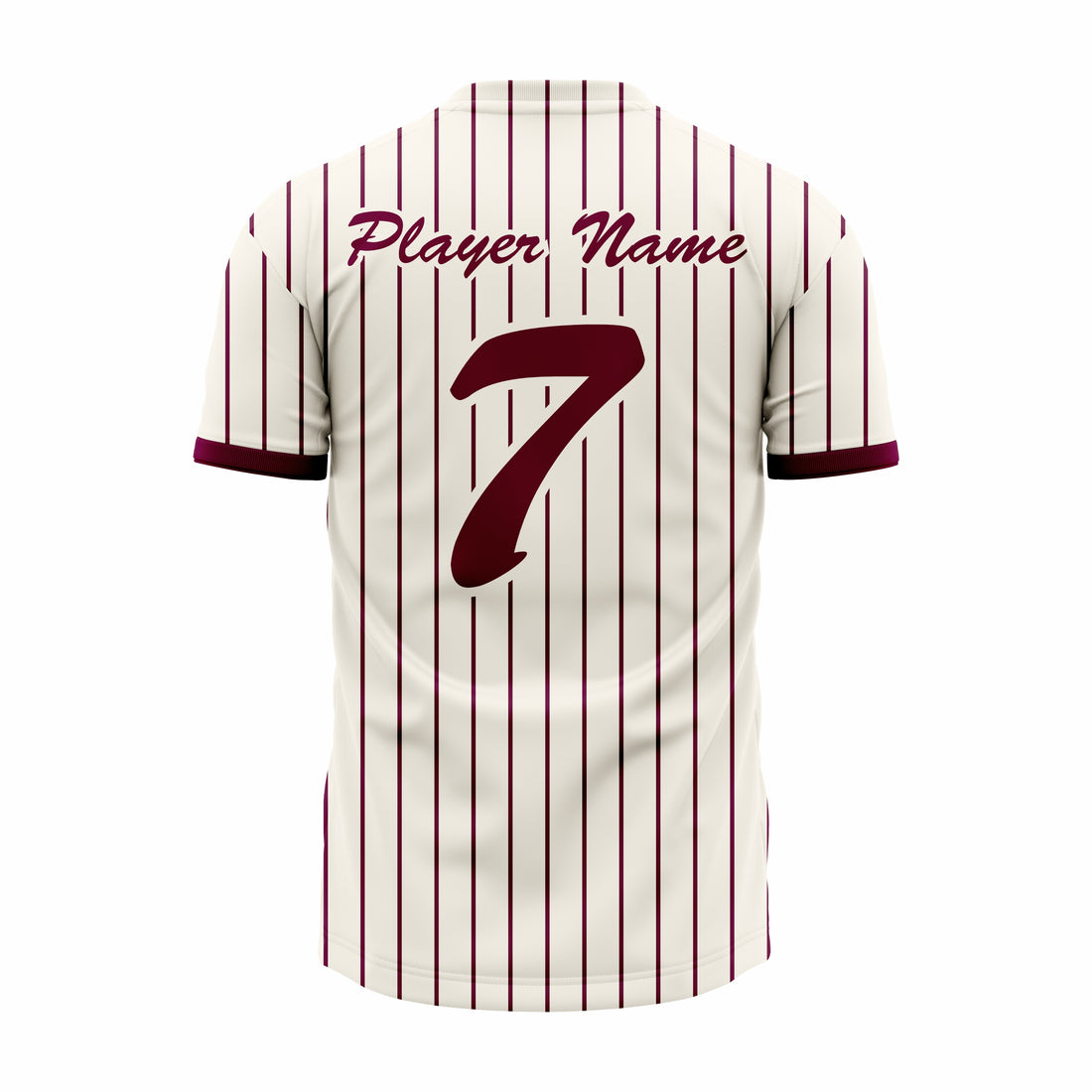 Custom Off White & Brown V-Neck Softball Jerseys