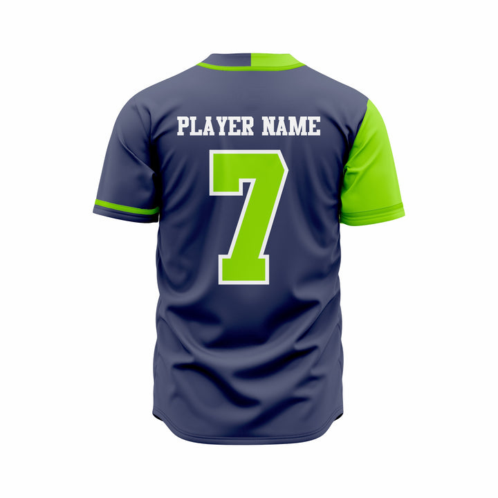 Custom Baseball full Buttons Jersey Sublimated
