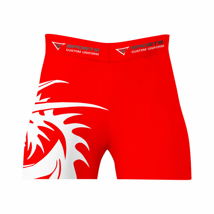 Custom Red white Authentic Compression Short